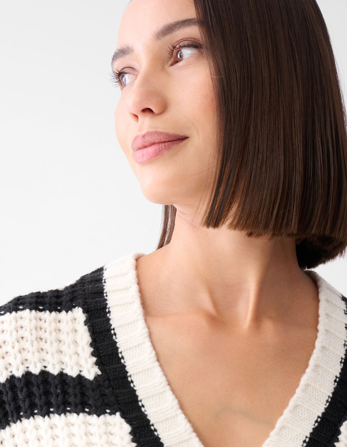 Gestreept Vest Zwart/Wit SHOEBY WOMEN