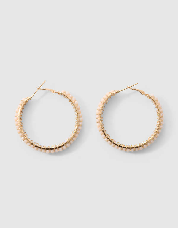 Beaded Hoop Oorbellen Goud SHOEBY ACCESSOIRES