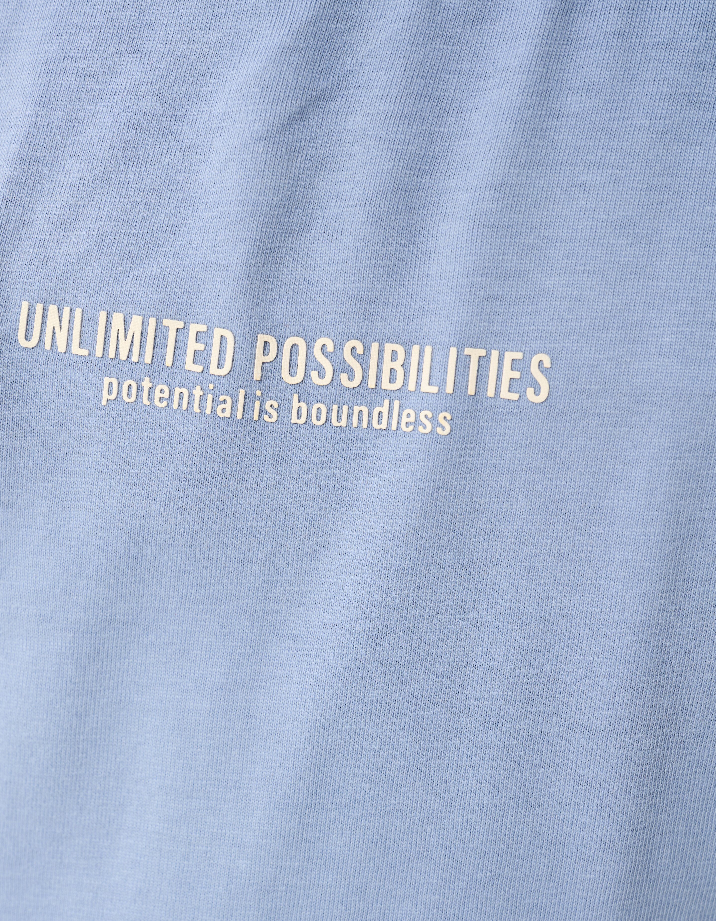 Tekst Artwork T-shirt Blauw SHOEBY BOYS