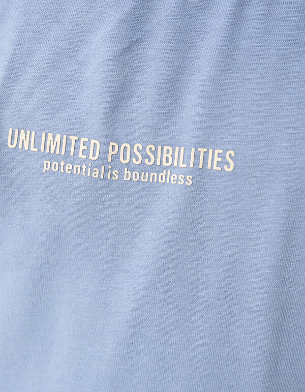 Tekst Artwork T-shirt Blauw SHOEBY BOYS