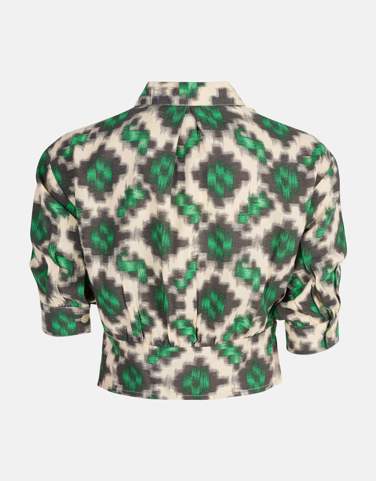 Grafische Blouse Gebroken Wit SHOEBY GIRLS