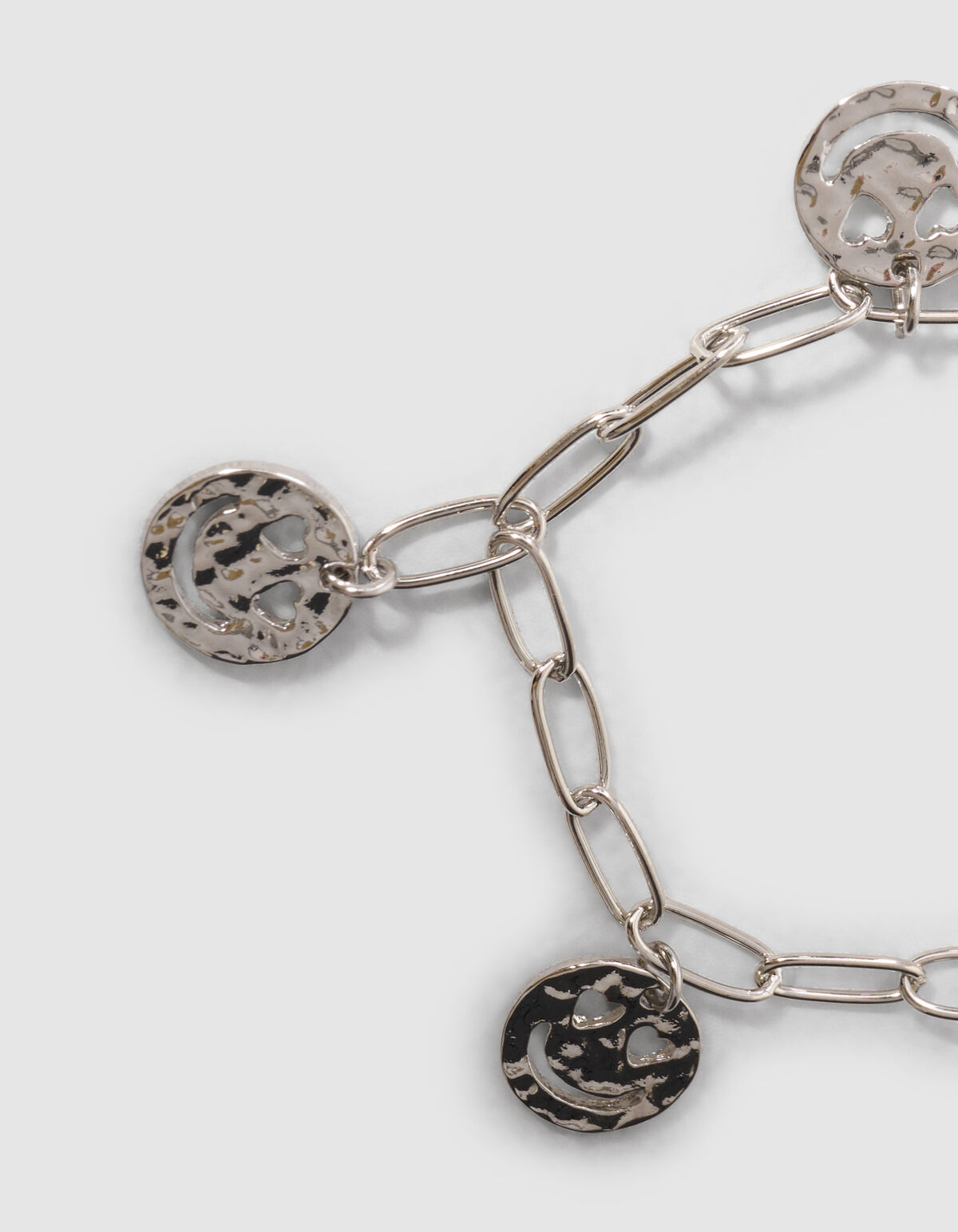 Smiley Armband Zilver SHOEBY ACCESSOIRES