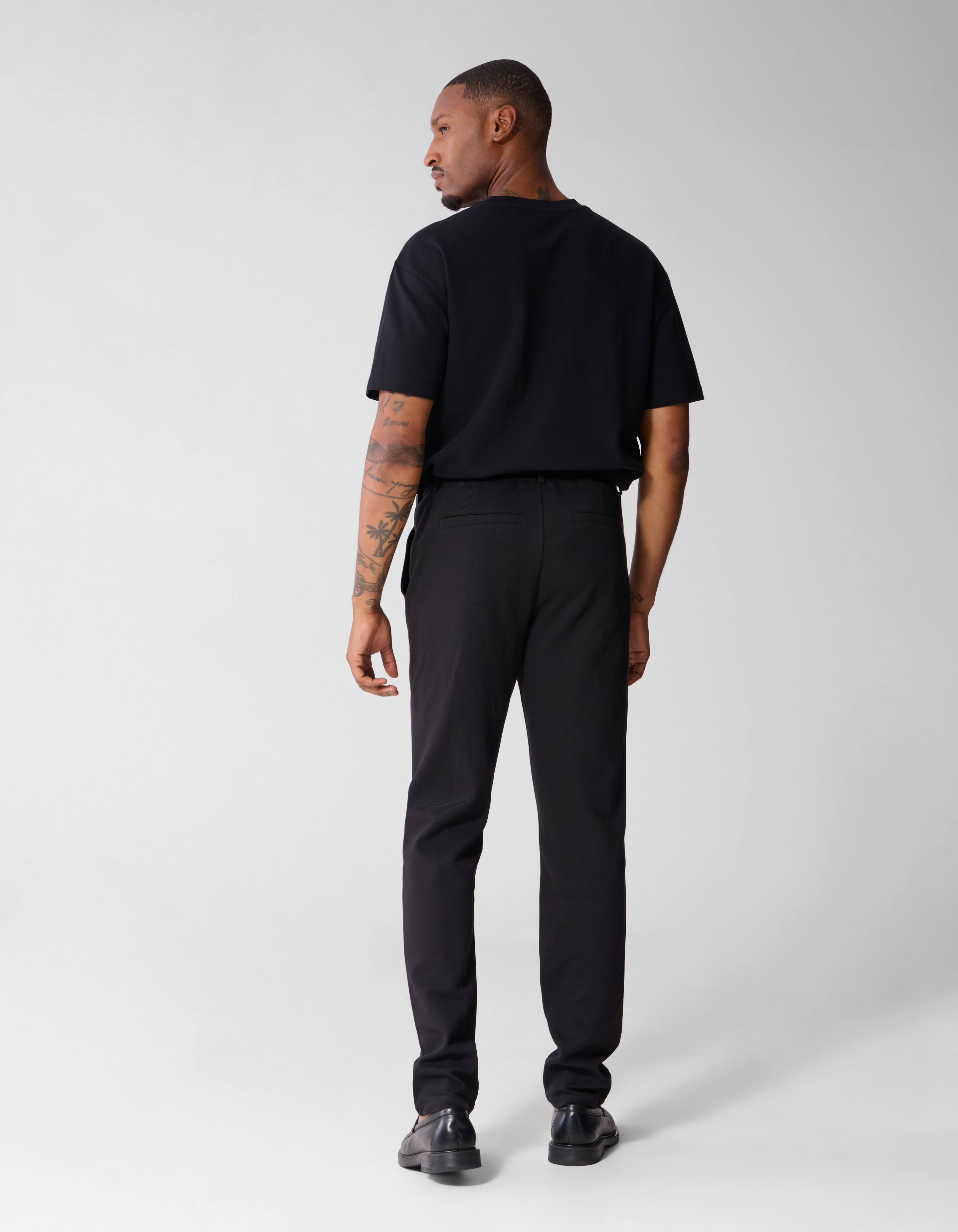 Structuur Broek Zwart SHOEBY MEN