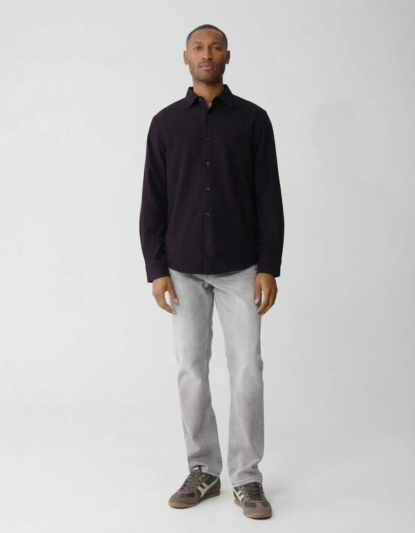 Printed Logo Overhemd Donkerrood SHOEBY MEN