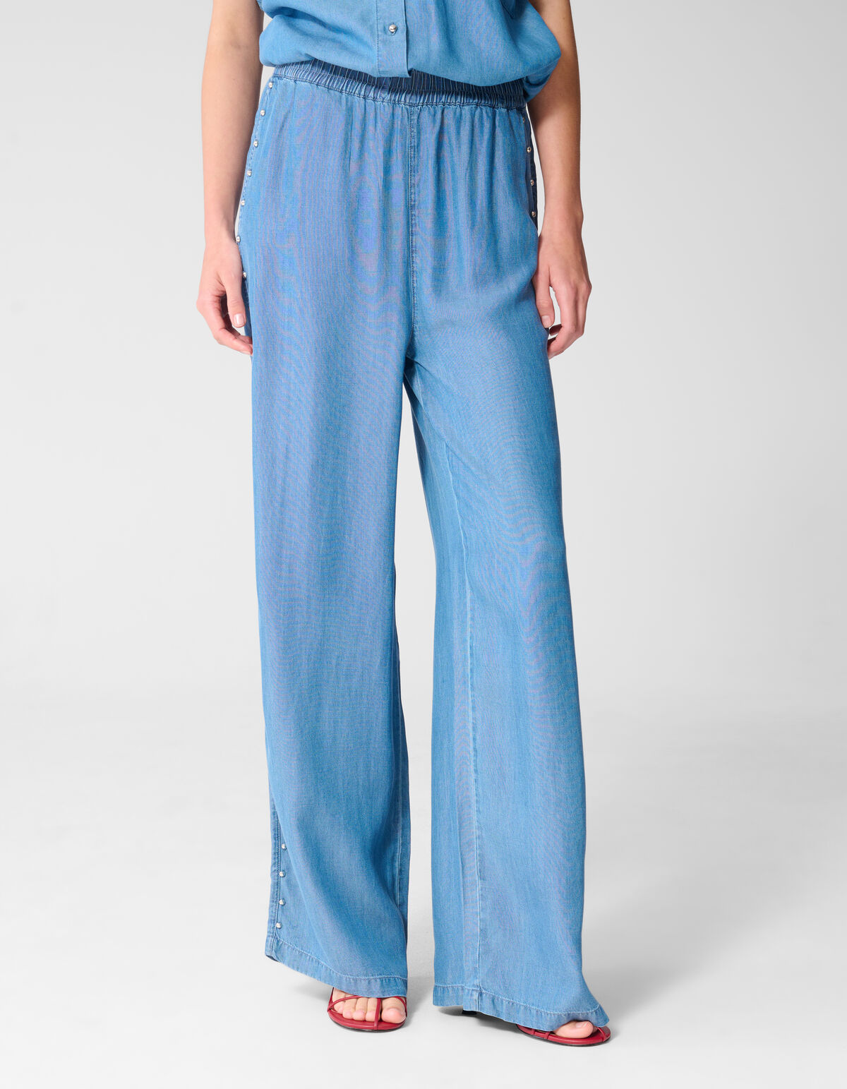 Studs Denim Broek Blauw SHOEBY WOMEN