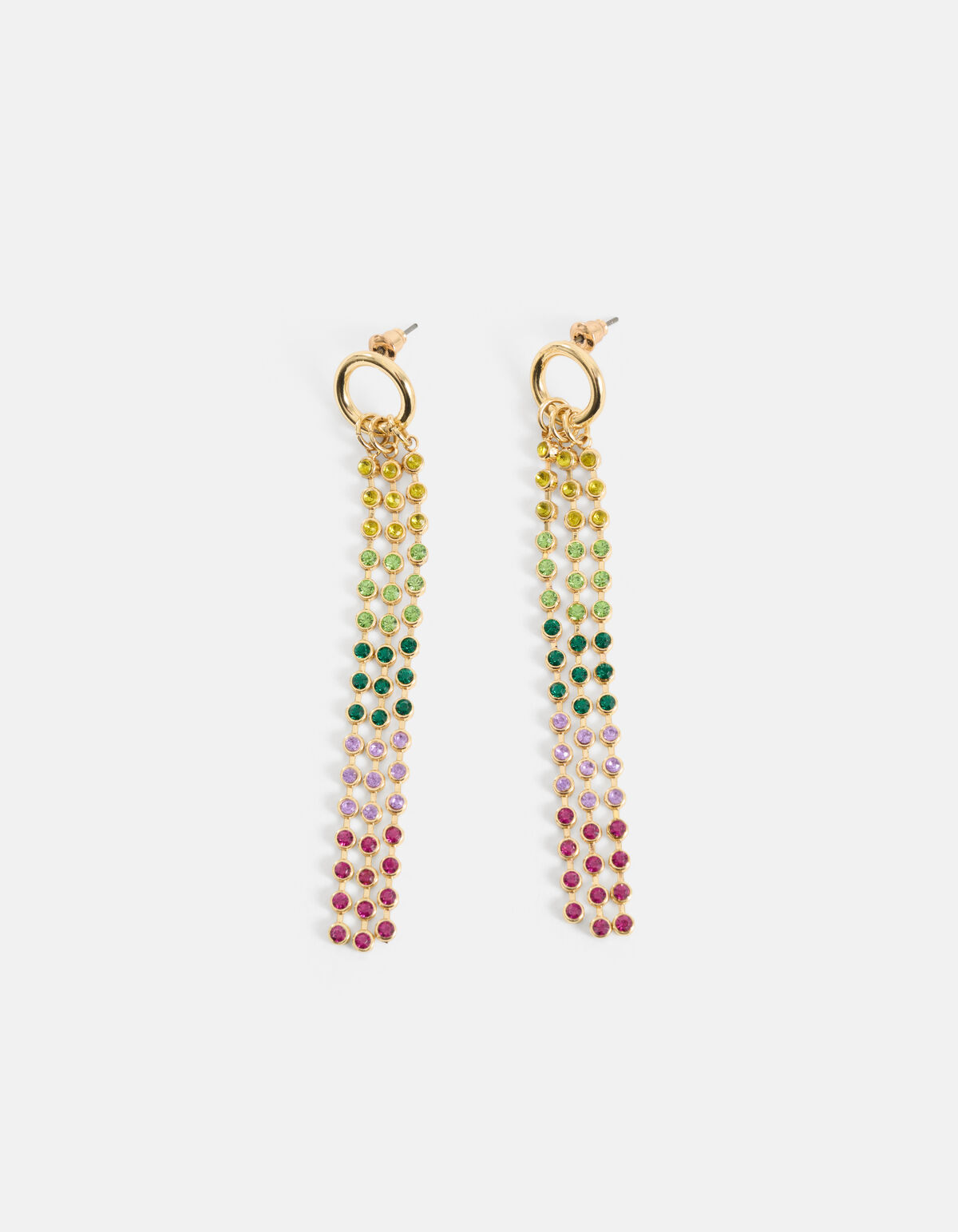 Multi Strass Oorbellen Goud SHOEBY ACCESSOIRES