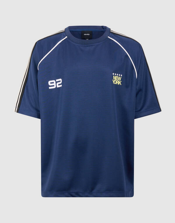 Sporty Tape T-shirt Donkerblauw SHOEBY BOYS