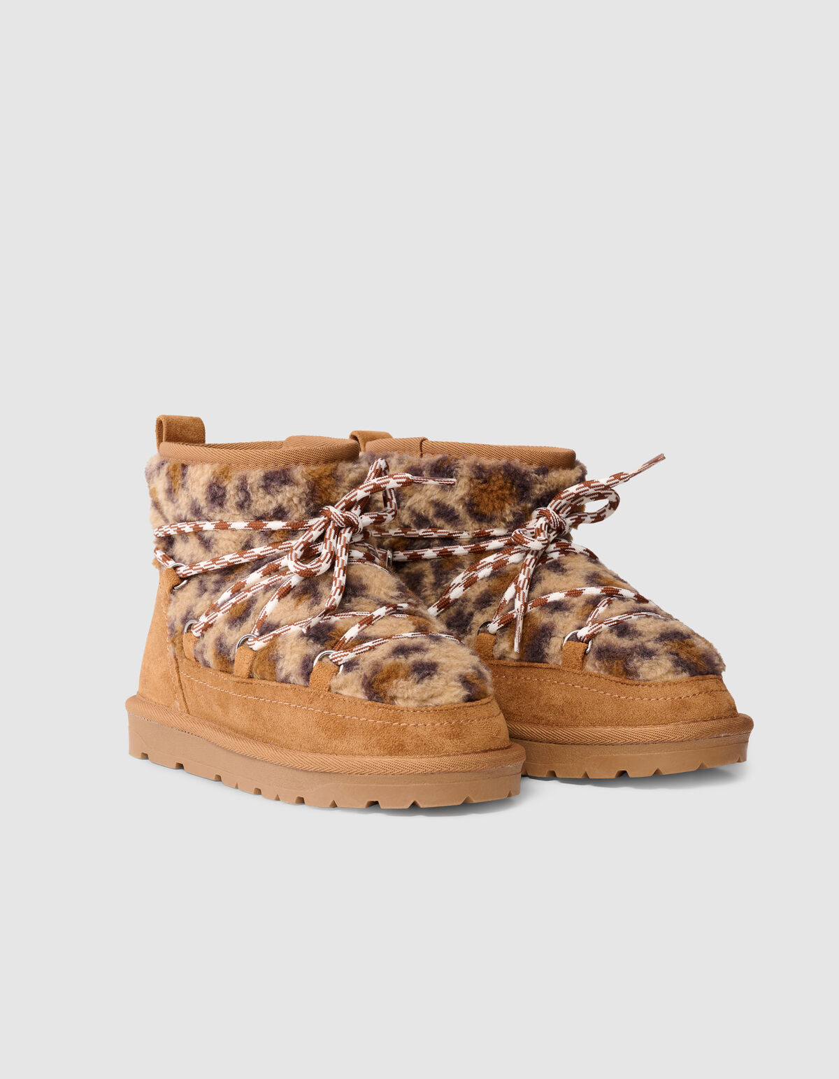 Leopard Korte Laarzen Bruin SHOEBY SHOES