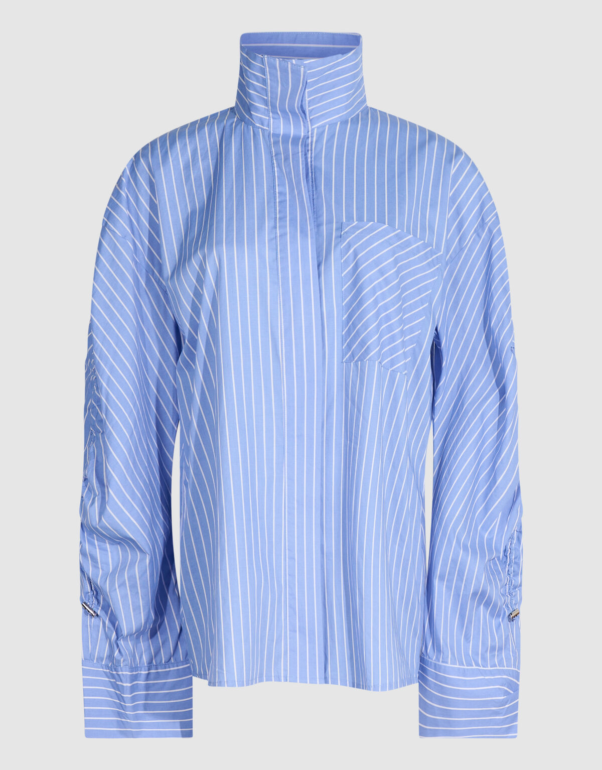 Gathering Sleeve Blouse Blauw SHOEBY WOMEN