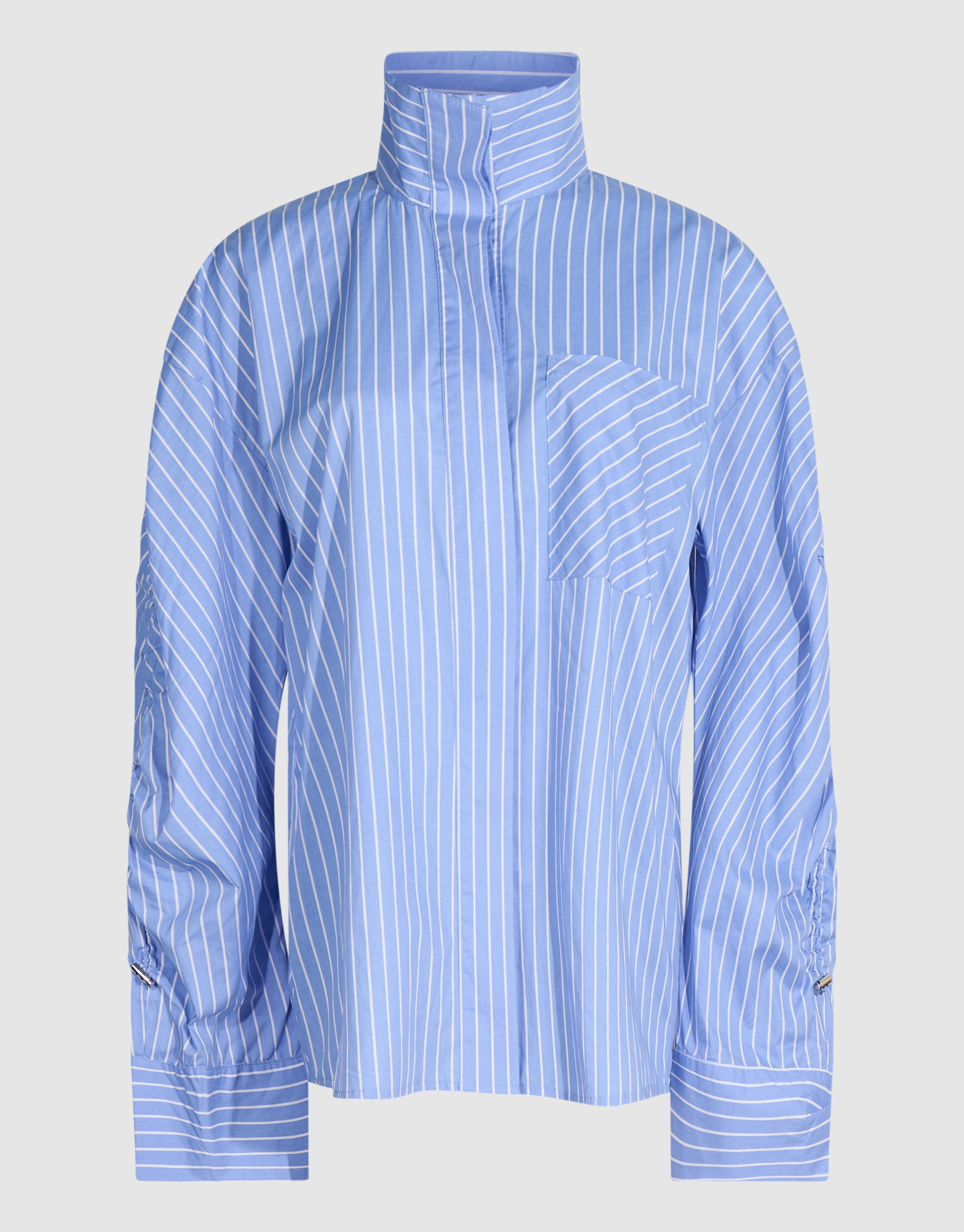 Gathering Sleeve Blouse Blauw SHOEBY WOMEN