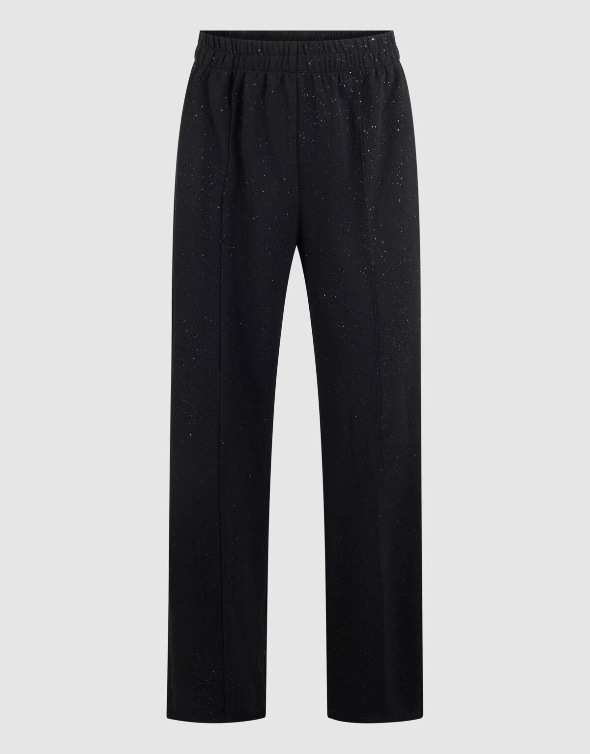 Glitter Wide Leg Broek Zwart SHOEBY WOMEN