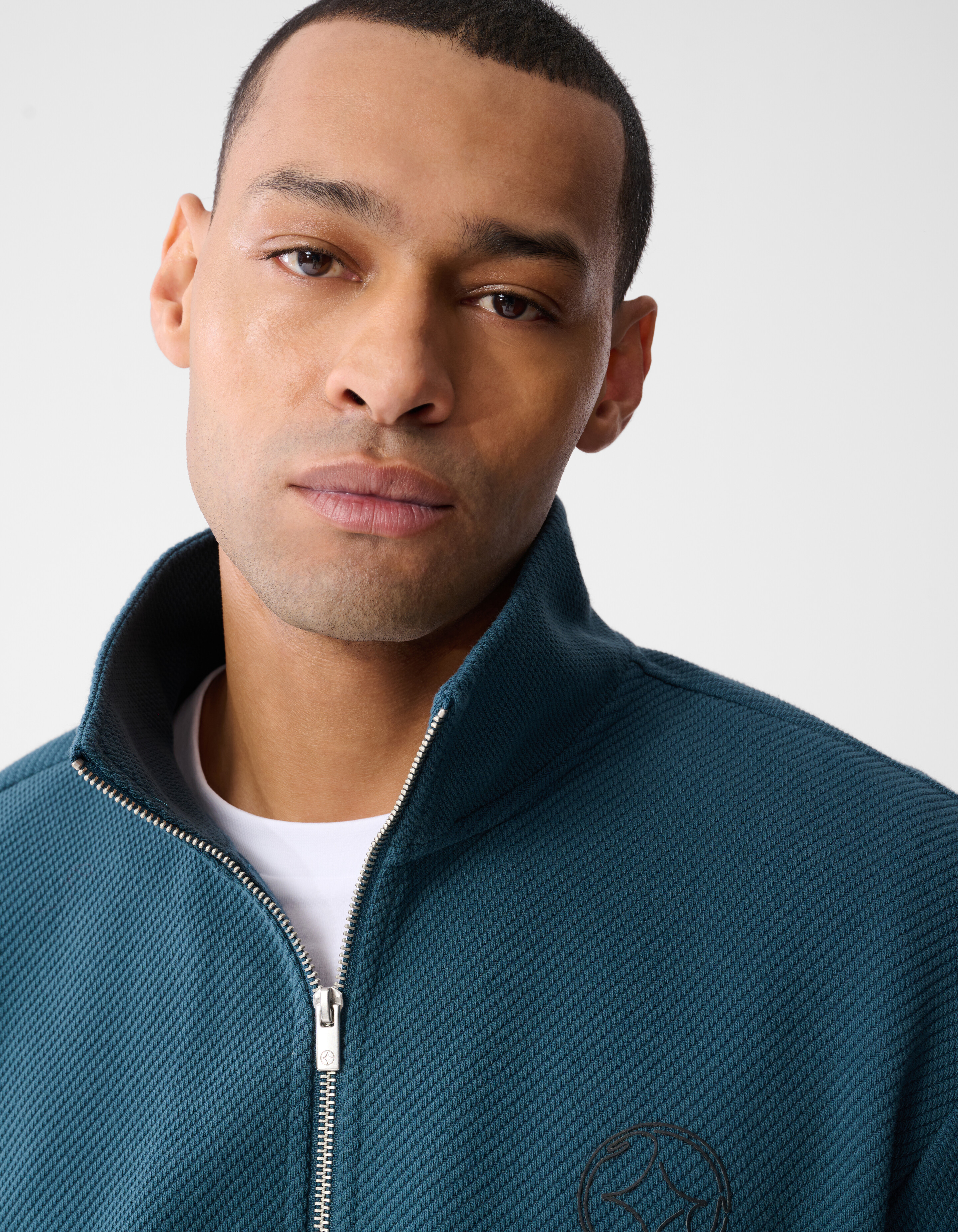 Half Zip Sweater Donkergroen SHOEBY MEN