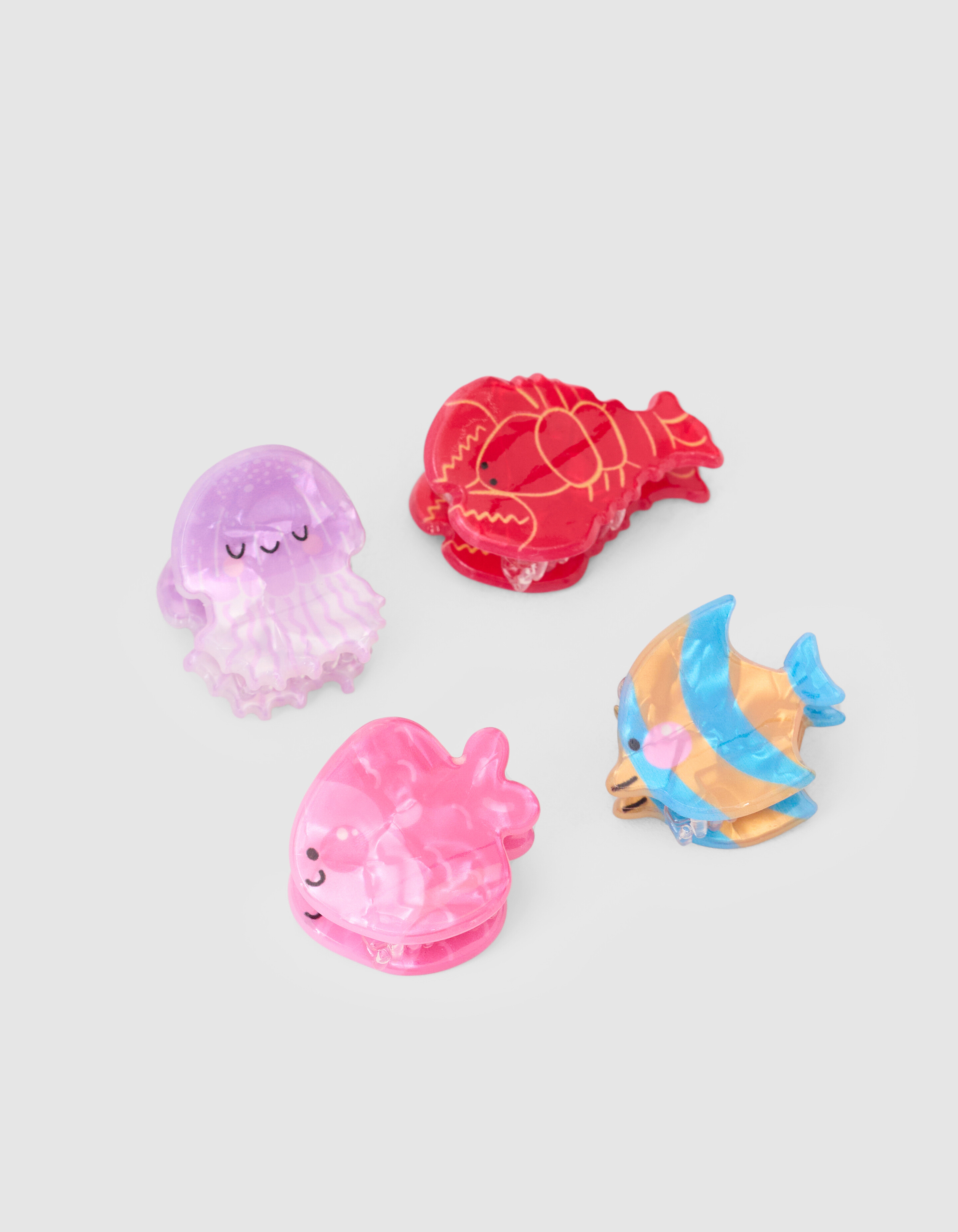 Fish Haarclip Set Roze SHOEBY ACCESSOIRES