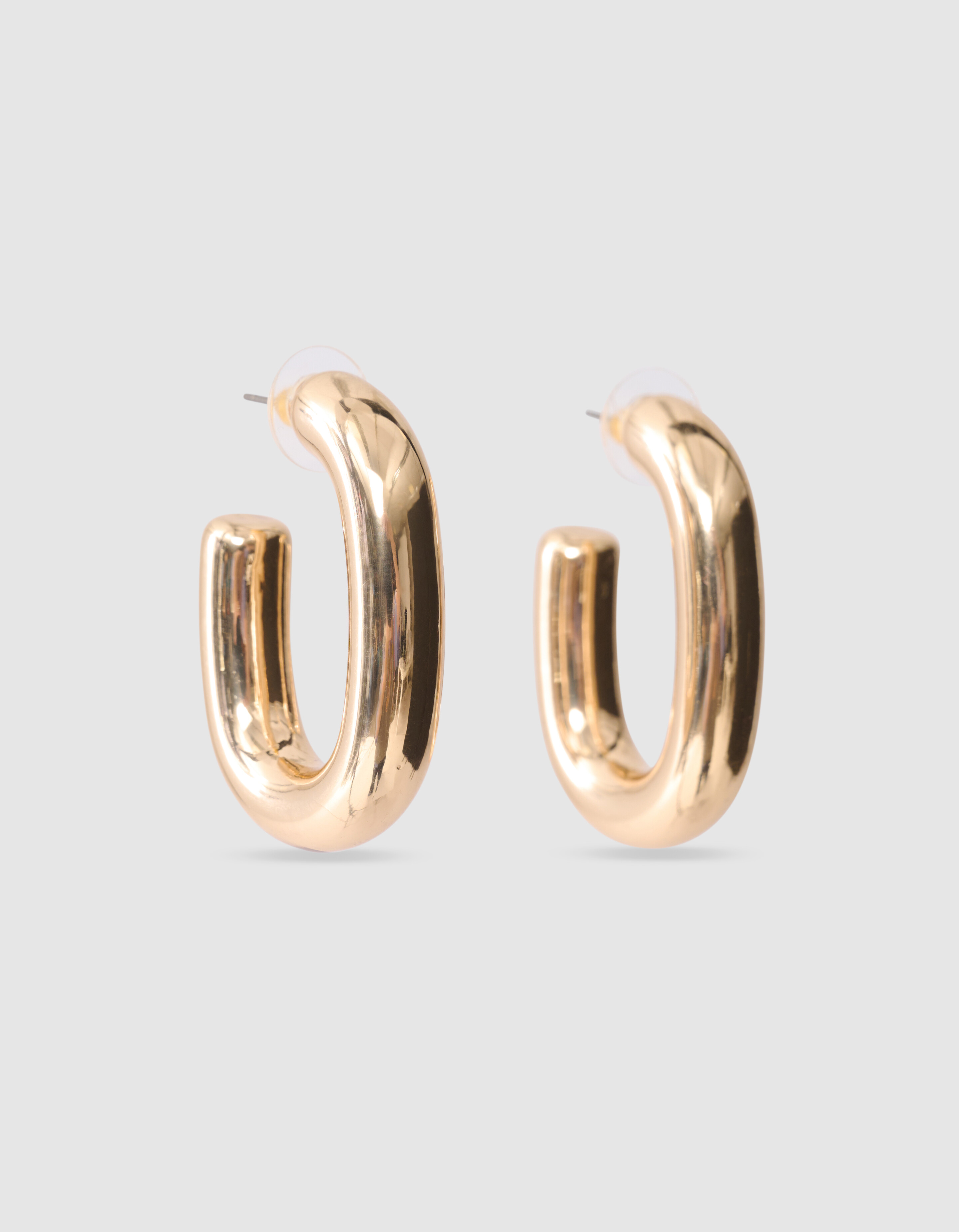 Oval Hoop Oorbellen Goud SHOEBY ACCESSOIRES