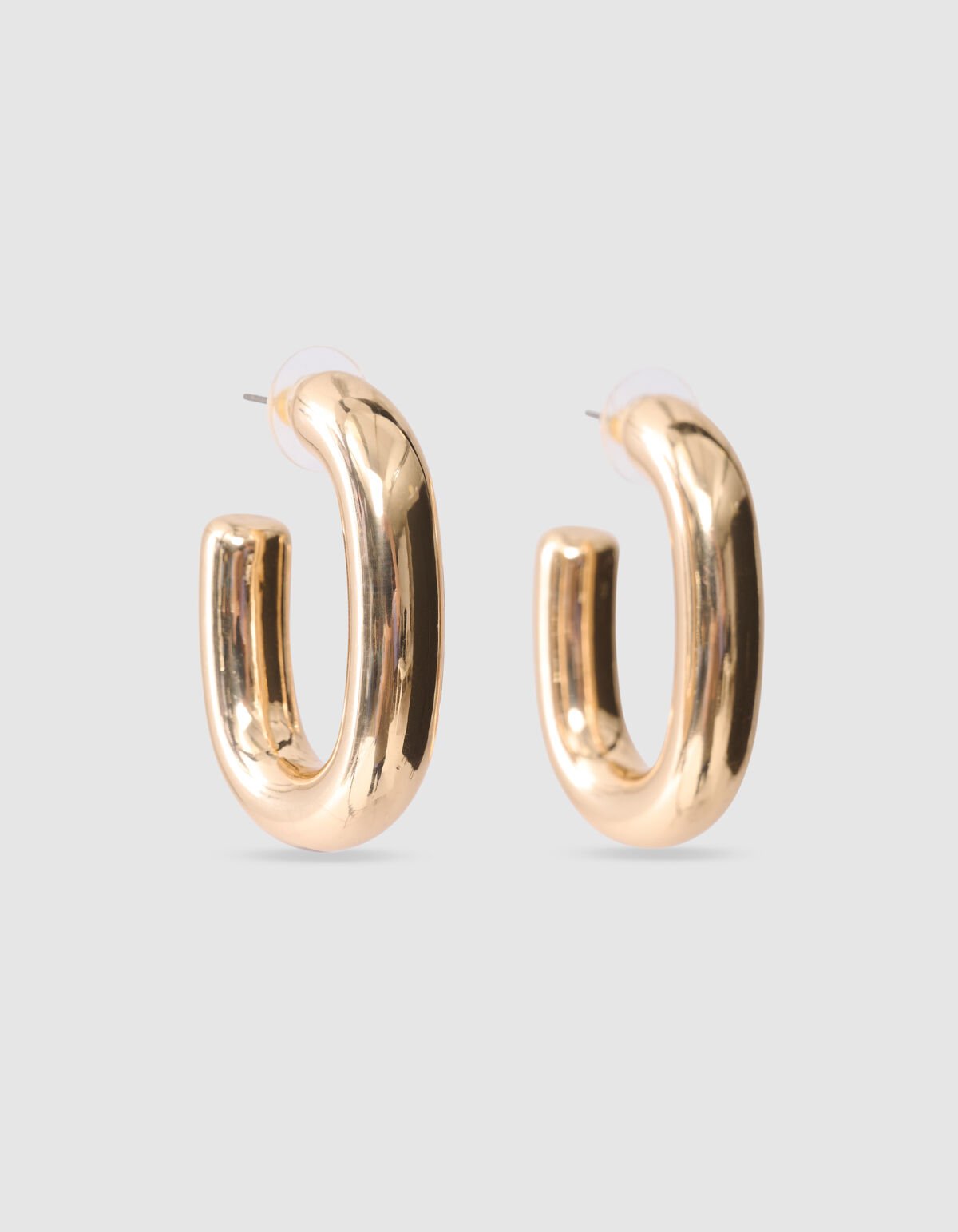Oval Hoop Oorbellen Goud SHOEBY ACCESSOIRES
