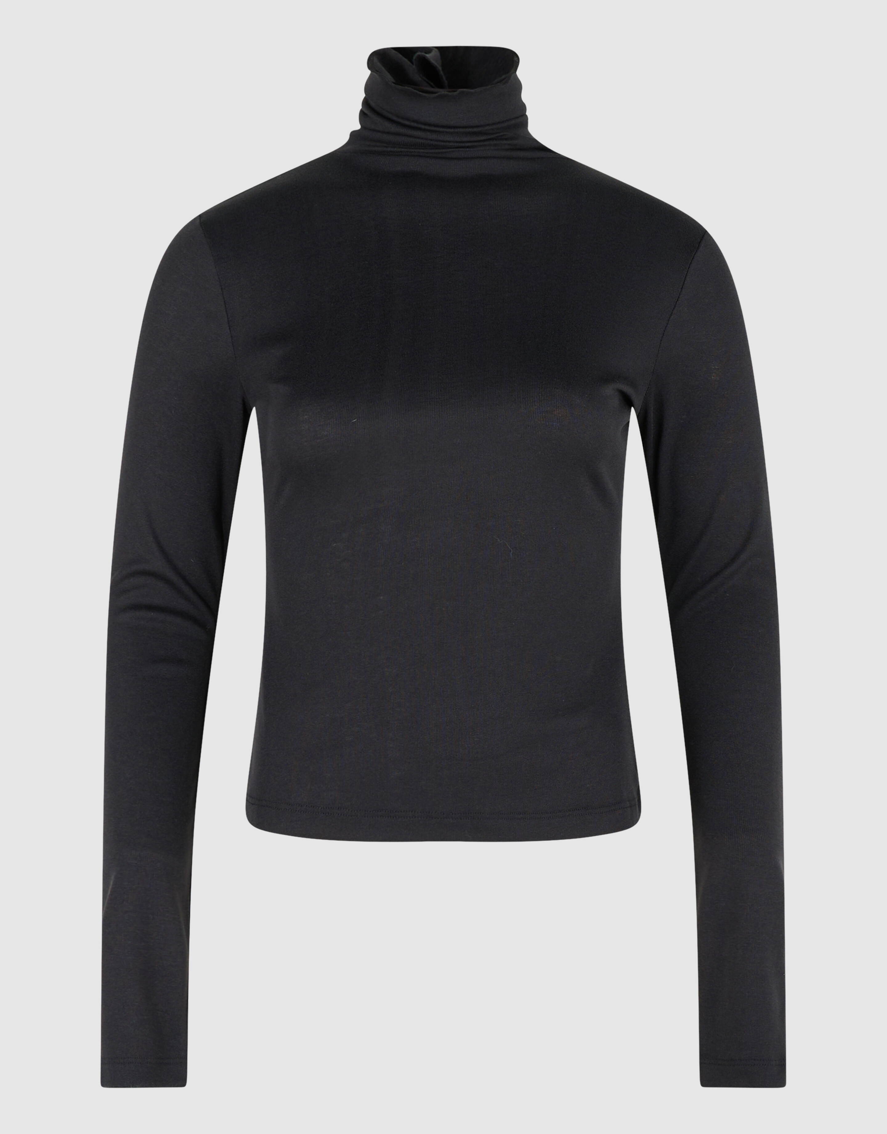 Col Neck Longsleeve Zwart SHOEBY WOMEN