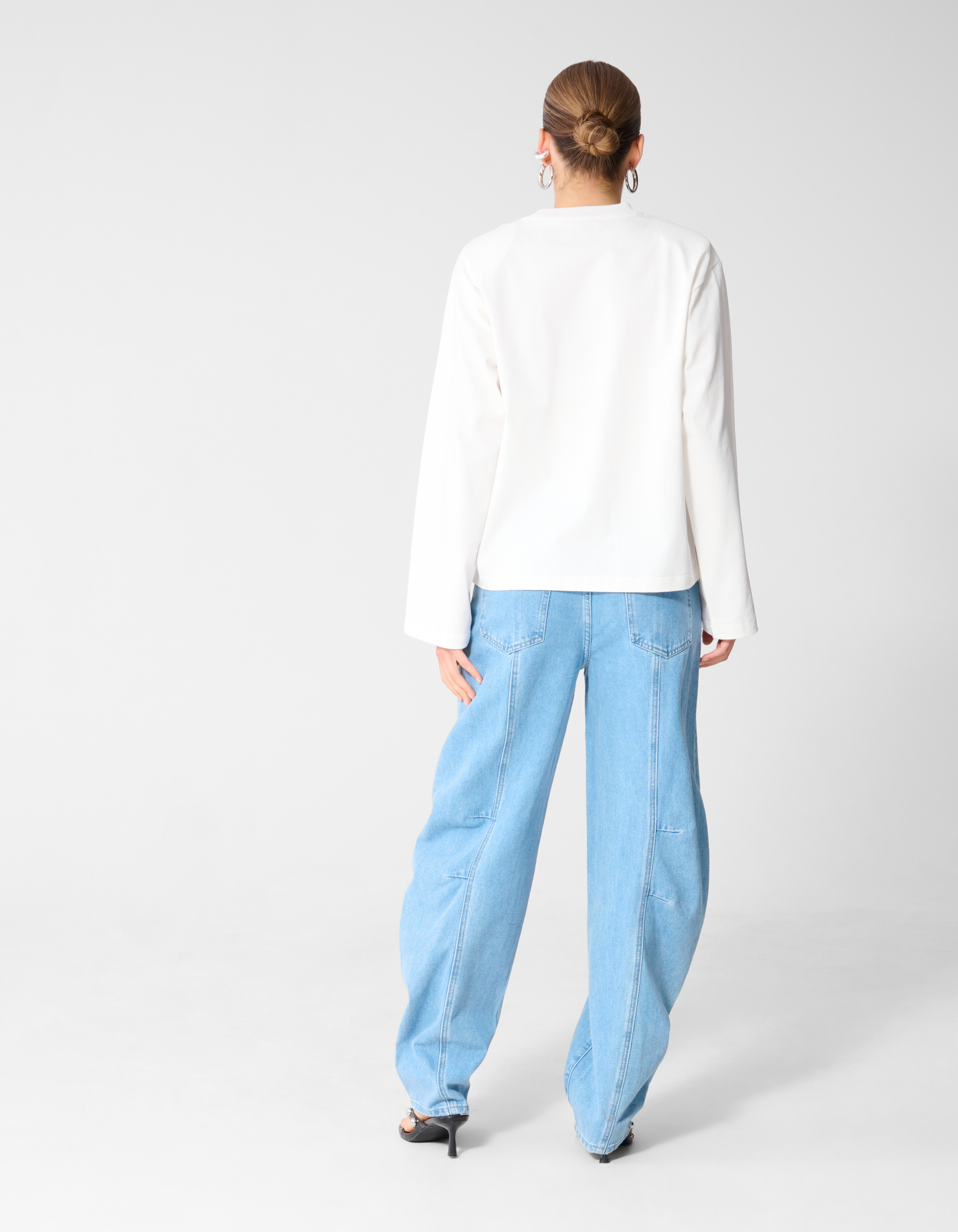 Pleated Baggy Fit Jeans Lichtblauw SHOEBY WOMEN