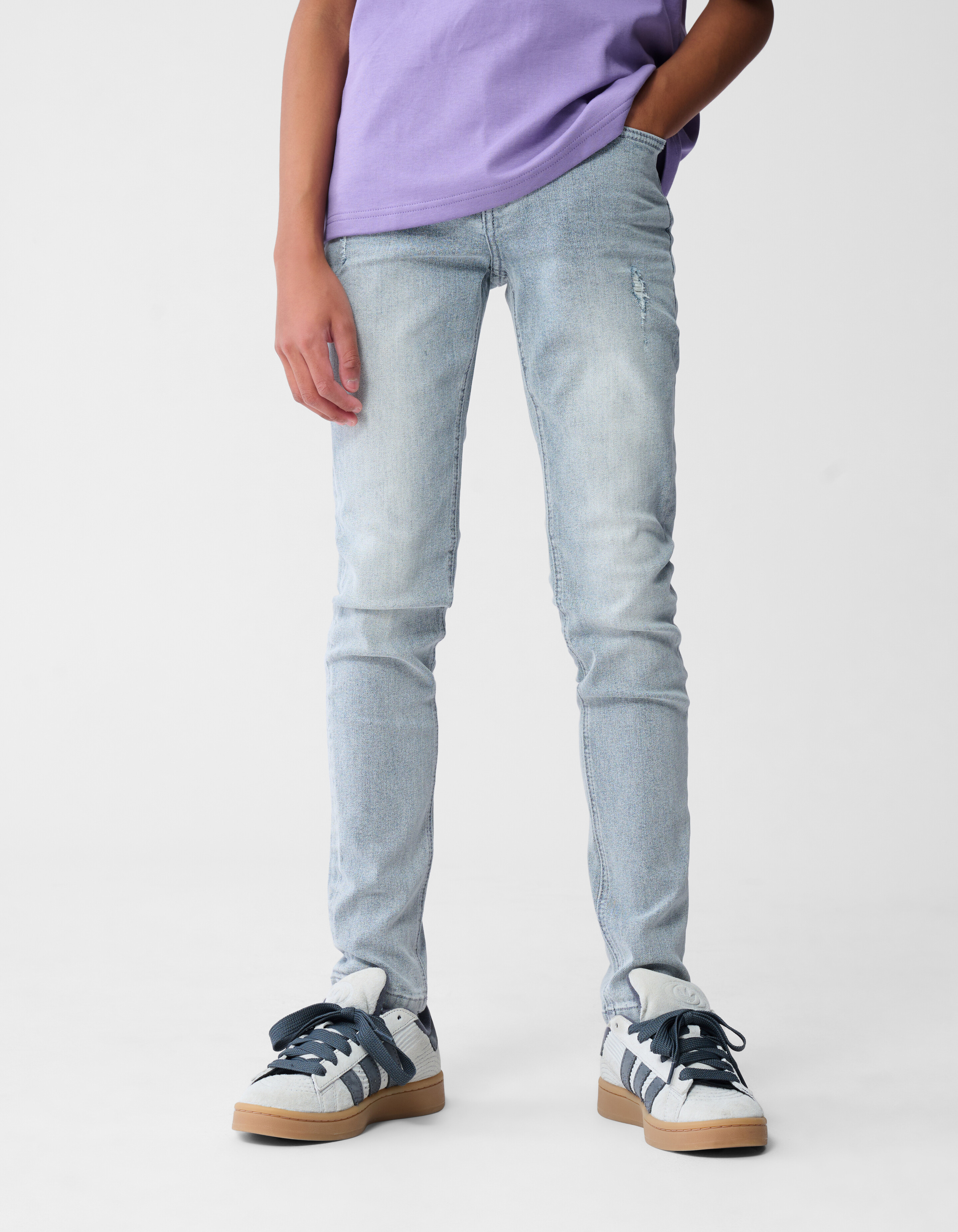 Tapered Fit Jeans Grijs SHOEBY BOYS