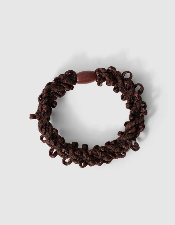 Messy Haarelastiek Bruin SHOEBY ACCESSOIRES