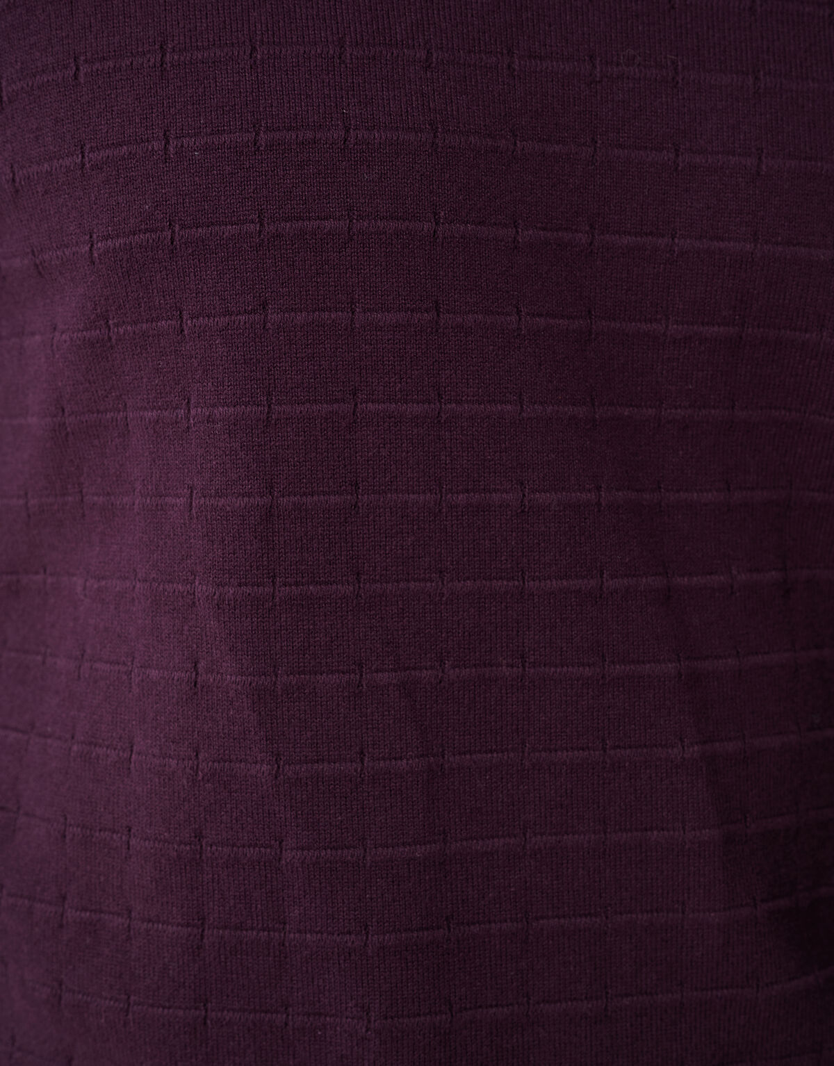 Structuur Gebreide Trui Donkerrood SHOEBY MEN