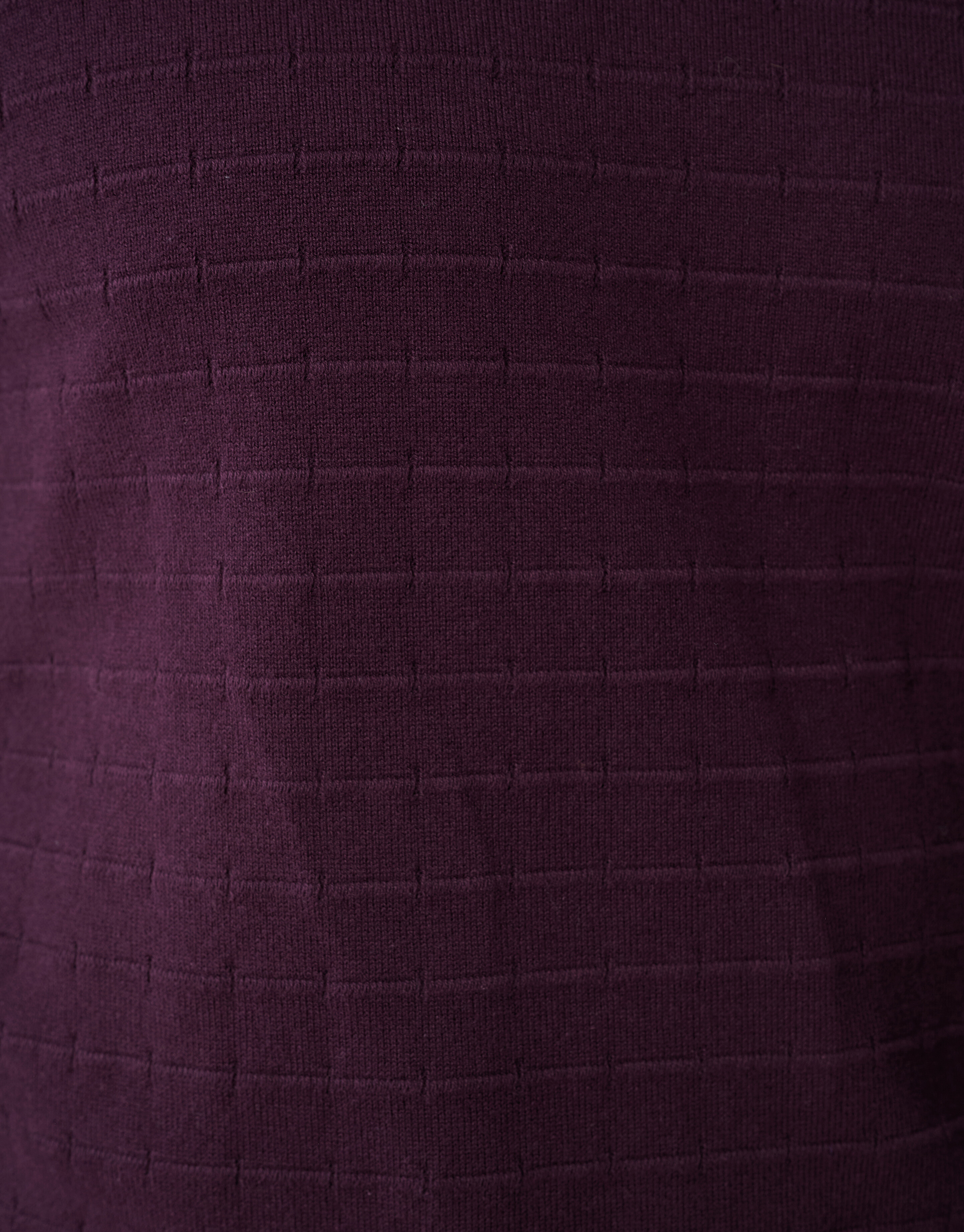 Structuur Gebreide Trui Donkerrood SHOEBY MEN