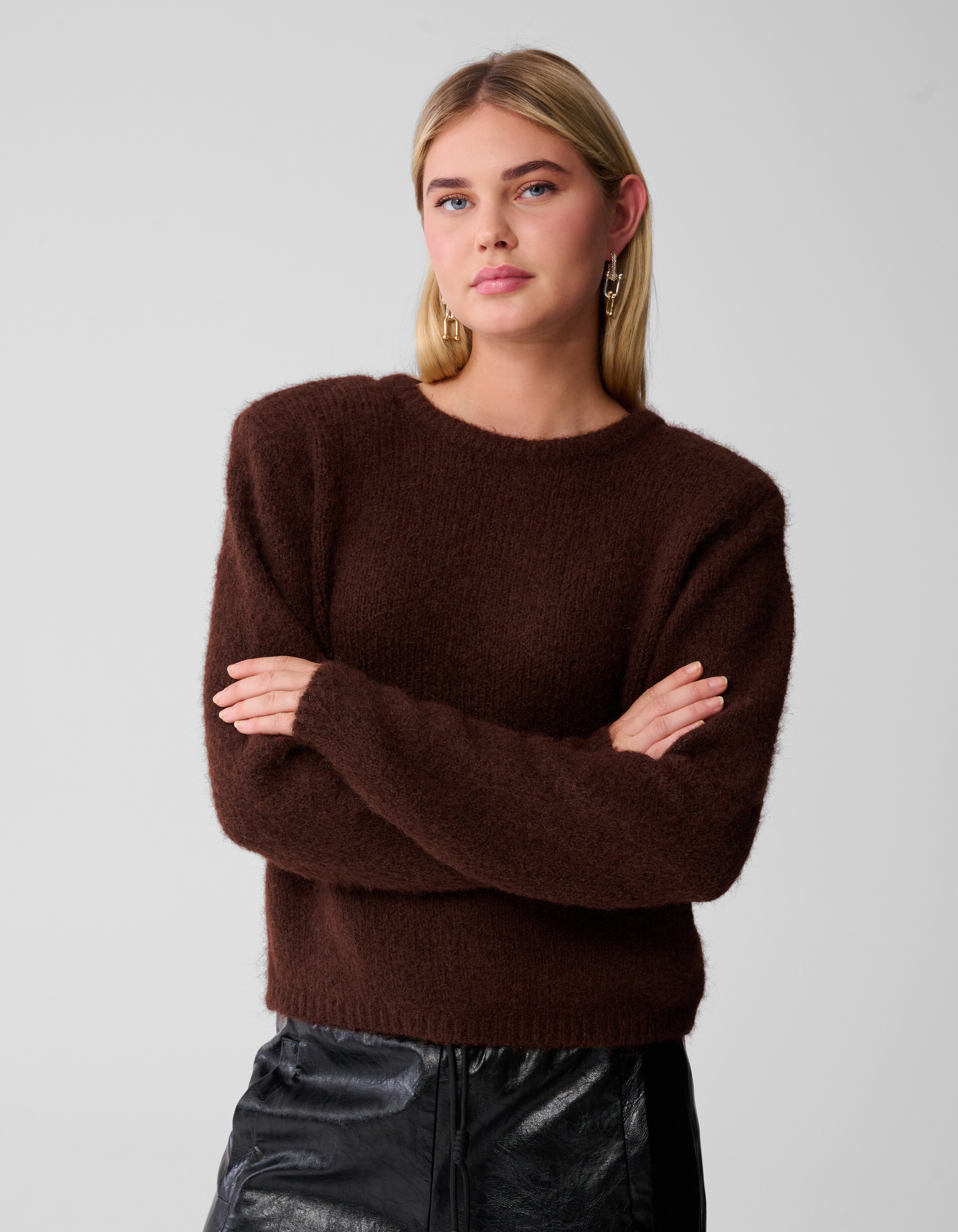 Two Way Knit Vest Bruin SHOEBY WOMEN