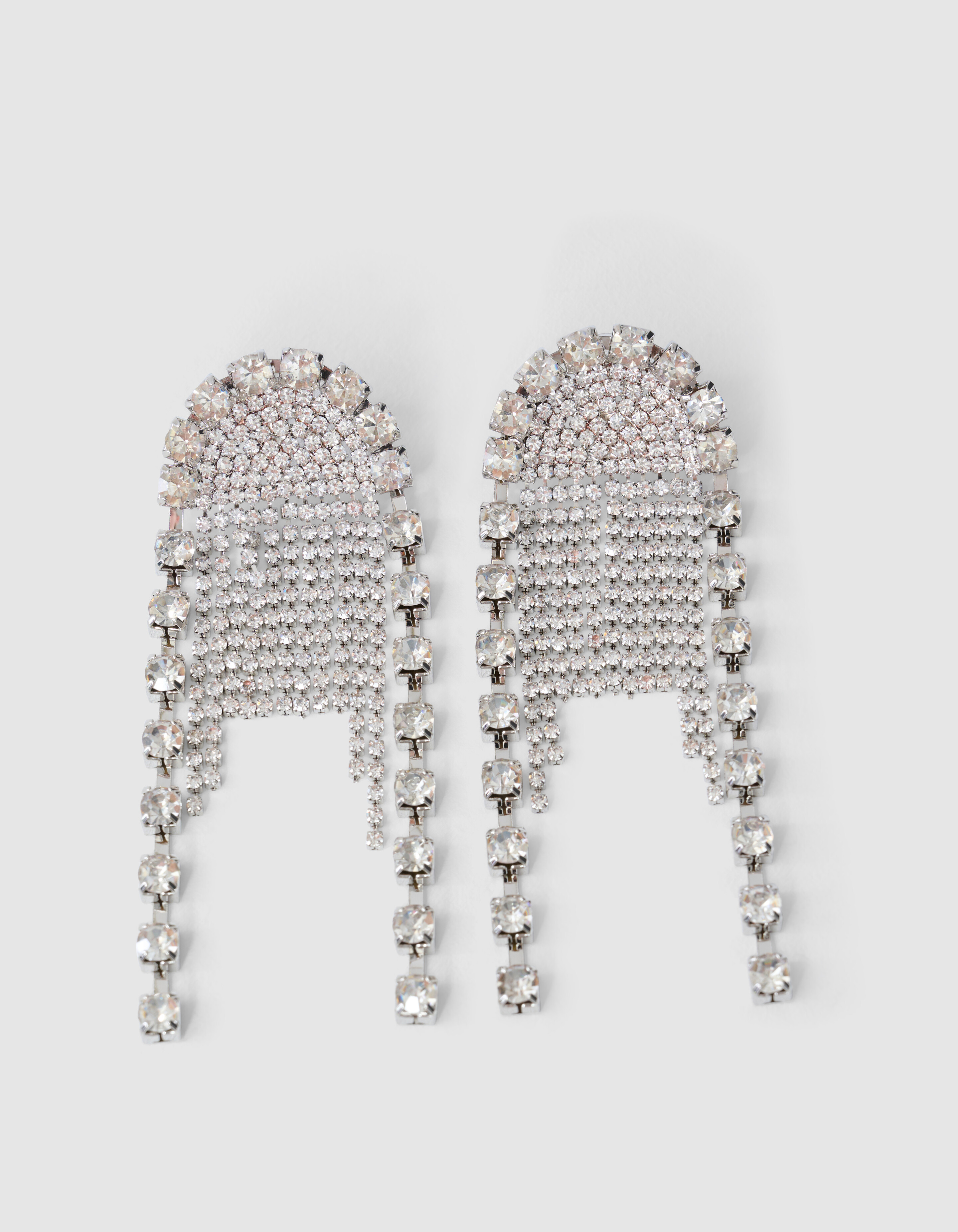 Multi Strass Oorbellen Zilver SHOEBY ACCESSOIRES