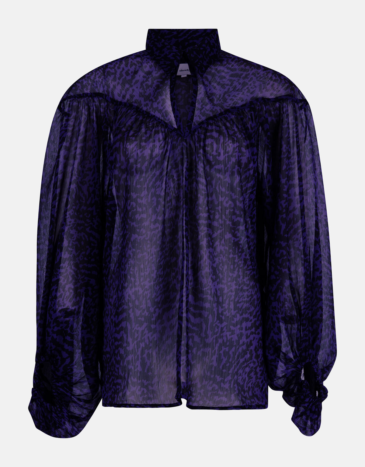 Chiffon Blouse Donkerpaars SHOEBY WOMEN