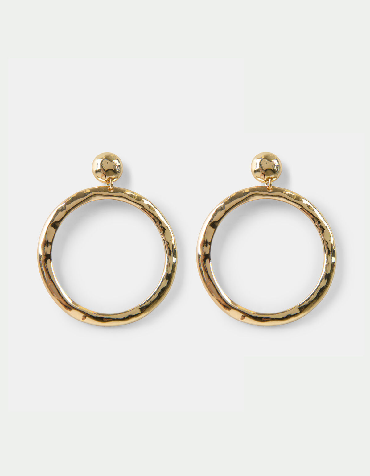 Big Hammered Hoops Oorbellen SHOEBY ACCESSOIRES