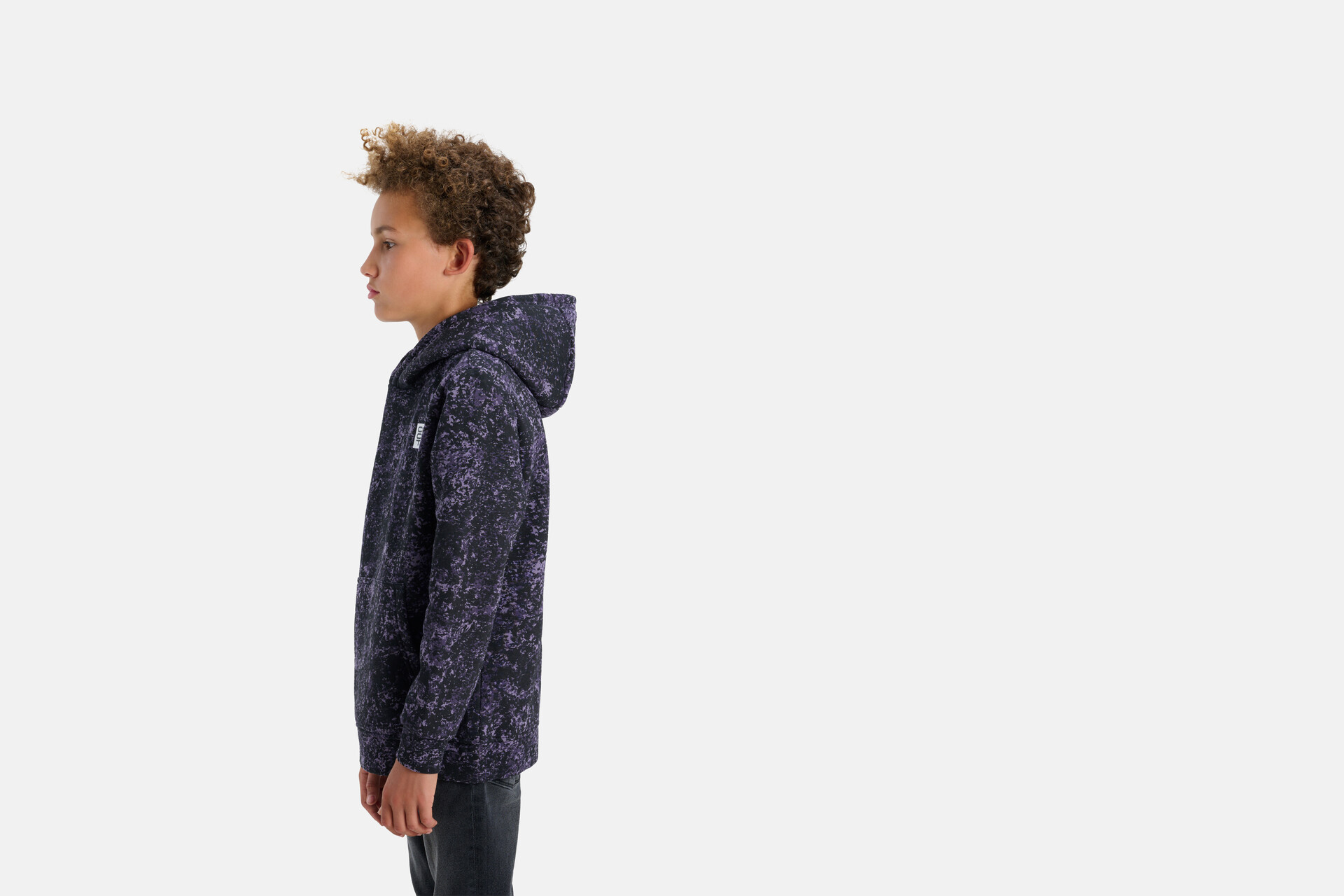 Printed Hoodie Donkerpaars SHOEBY BOYS