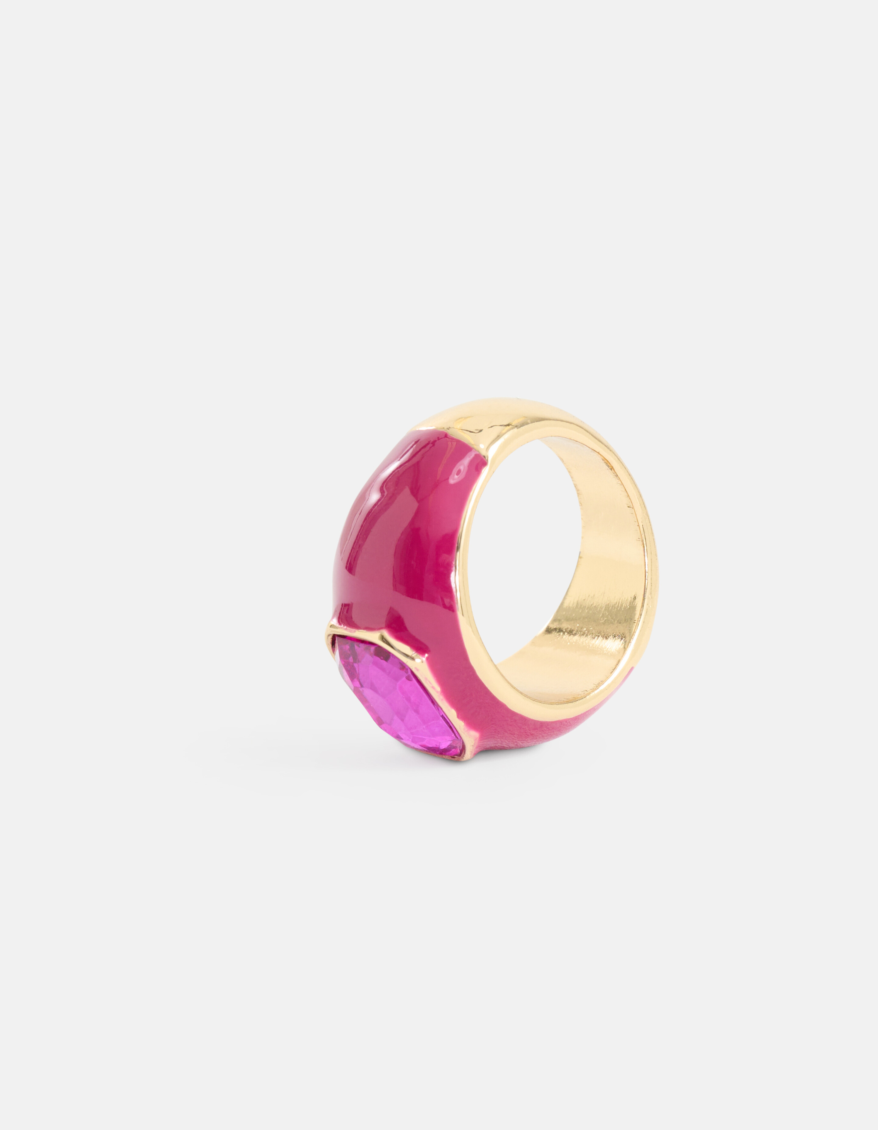 Gekleurde Steen Ring Roze SHOEBY ACCESSOIRES