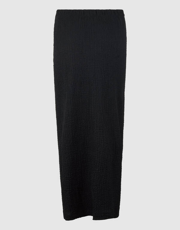 Crinkle Maxi Rok Zwart SHOEBY WOMEN