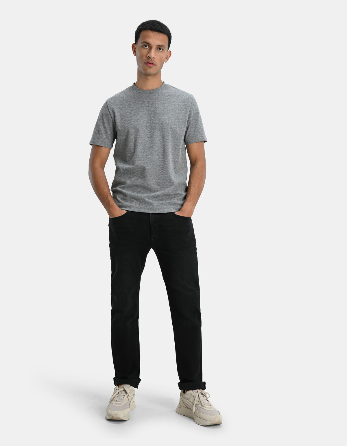 Lewis Straight Washed Black Jeans L32 Refill