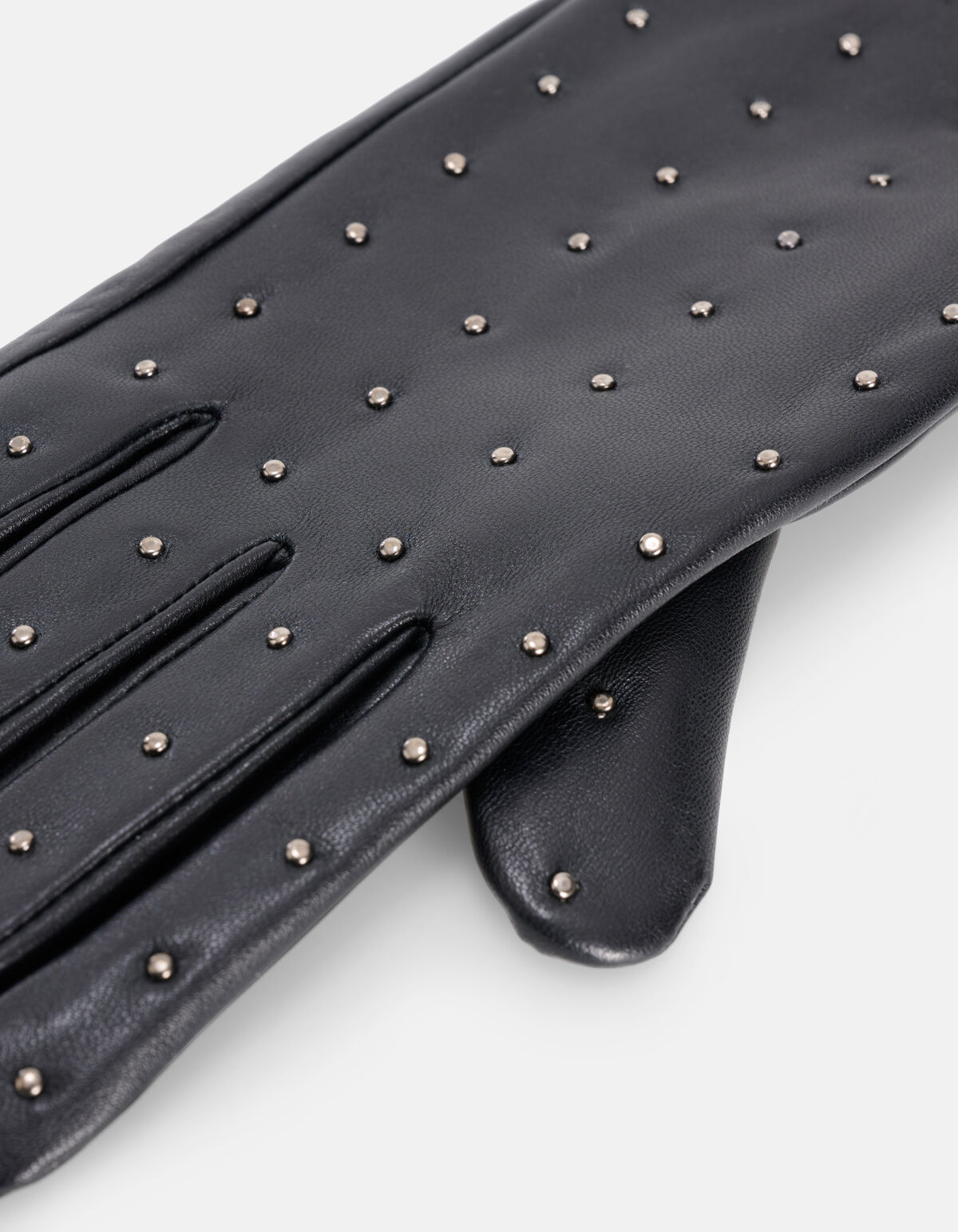 Leren Studs Handschoenen Zwart SHOEBY ACCESSOIRES