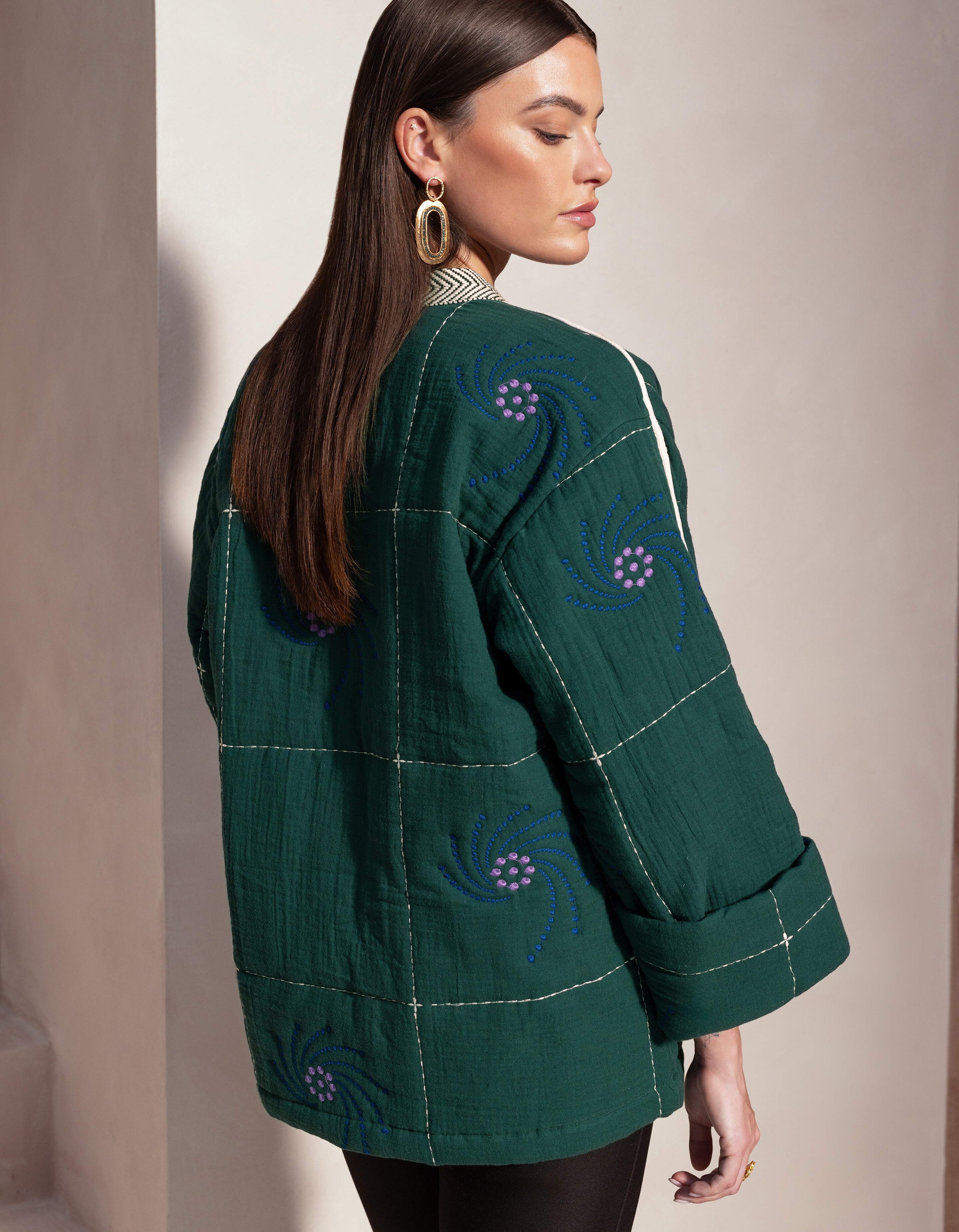 Embroidery Jack Groen By Mieke SHOEBY WOMEN