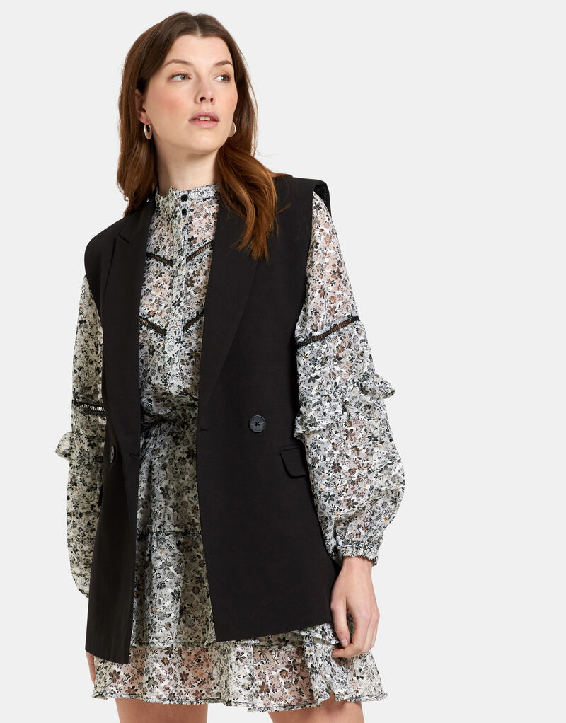 Spice Mouwloze Blazer