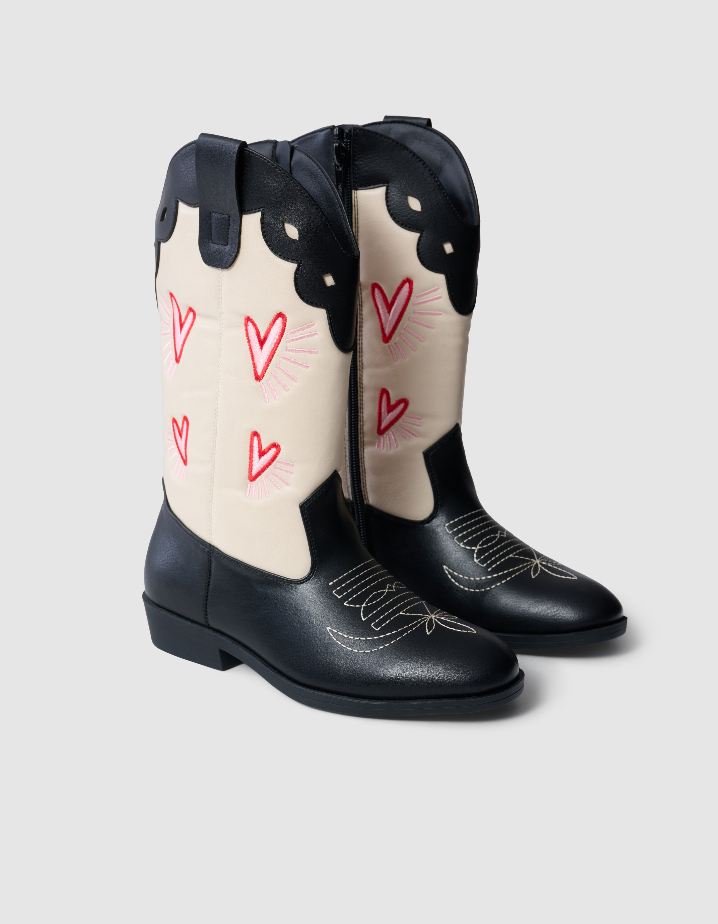 Western Heart Laarzen Zwart/Wit SHOEBY SHOES