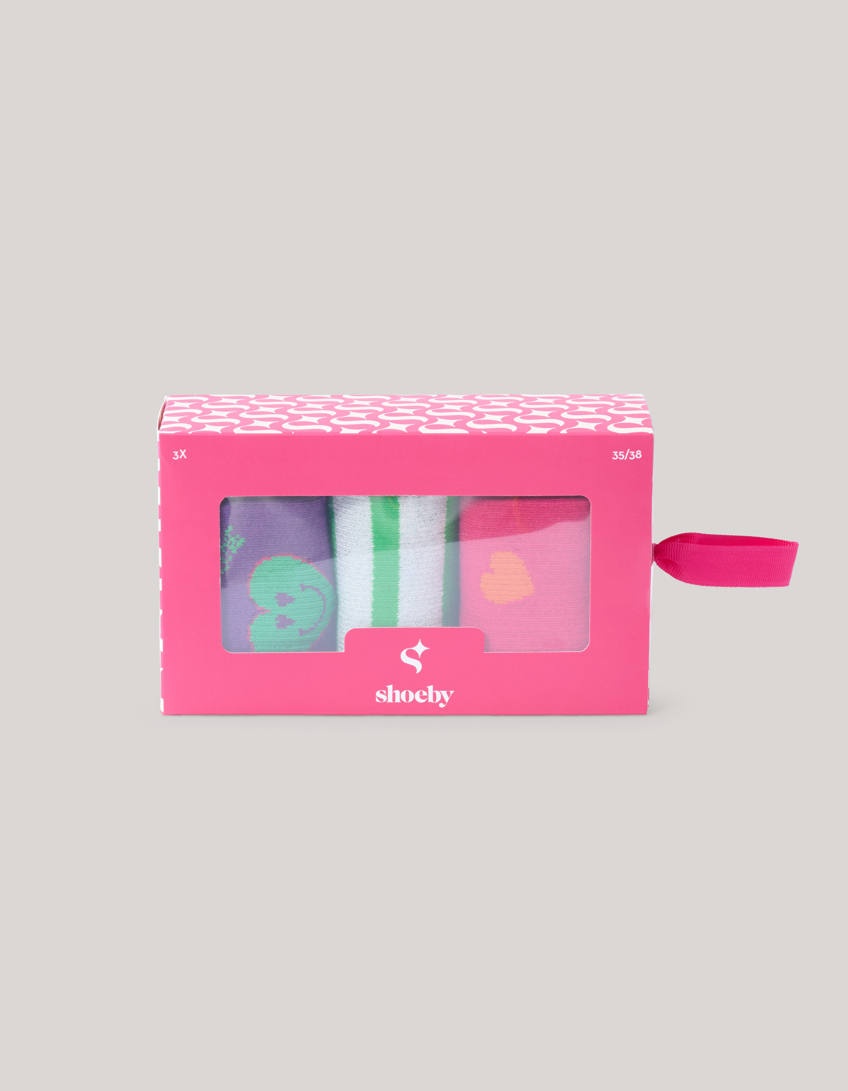 Giftbox Sokken Roze SHOEBY ACCESSOIRES