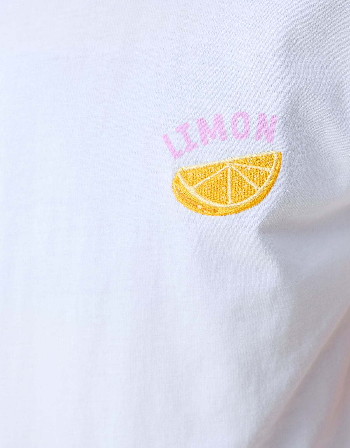 Lemon Artwork T-shirt Wit SHOEBY GIRLS