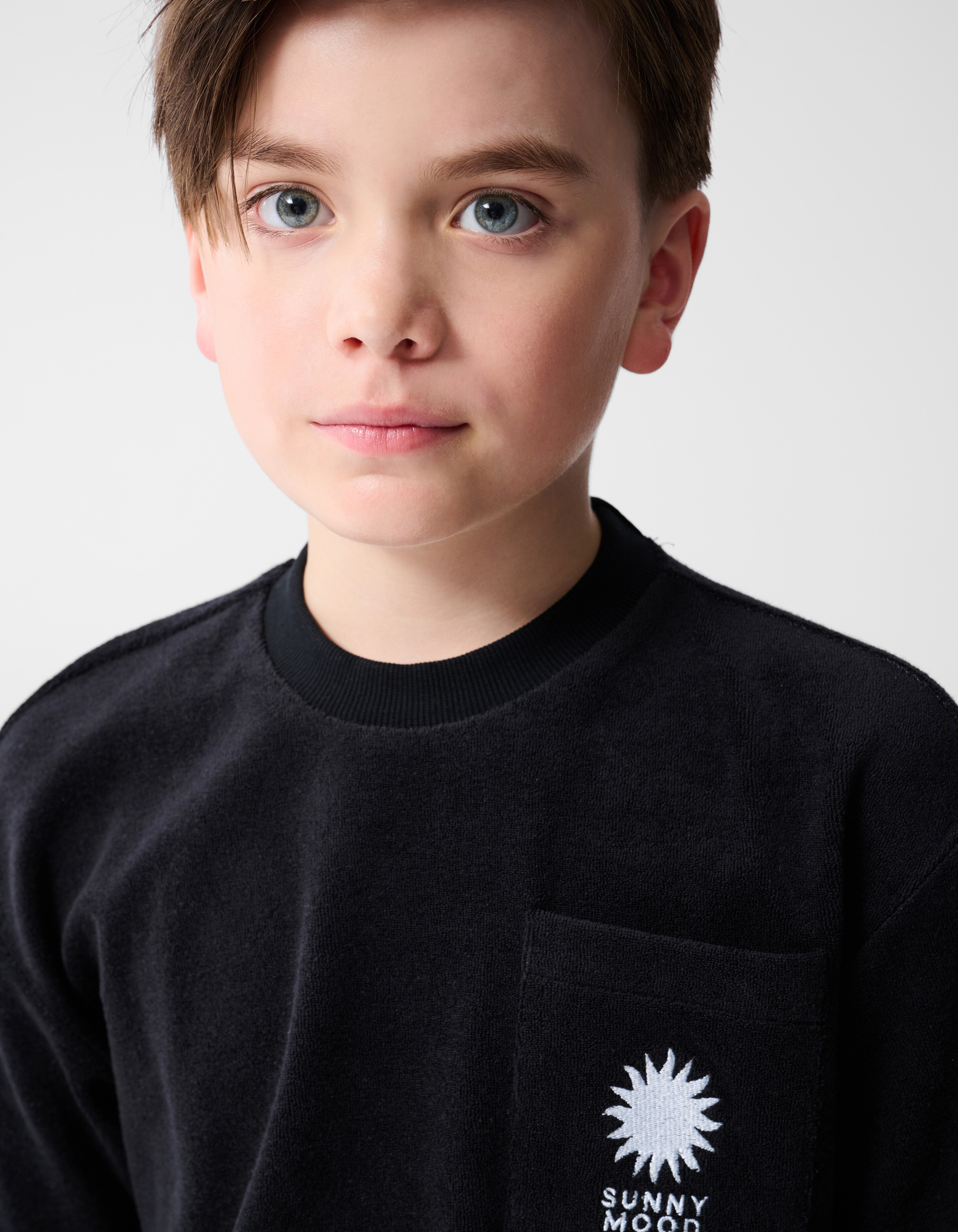 Towling T-shirt Zwart SHOEBY BOYS