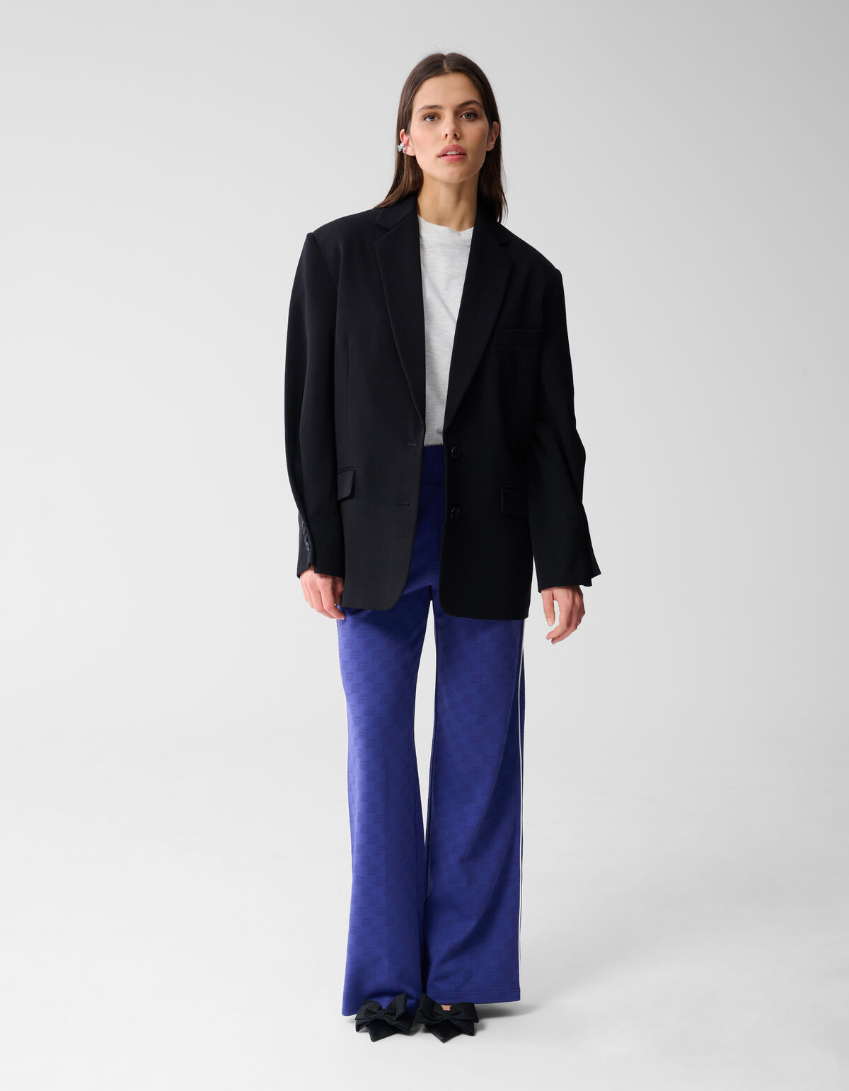 Oversized Blazer Zwart By Monica SHOEBY WOMEN