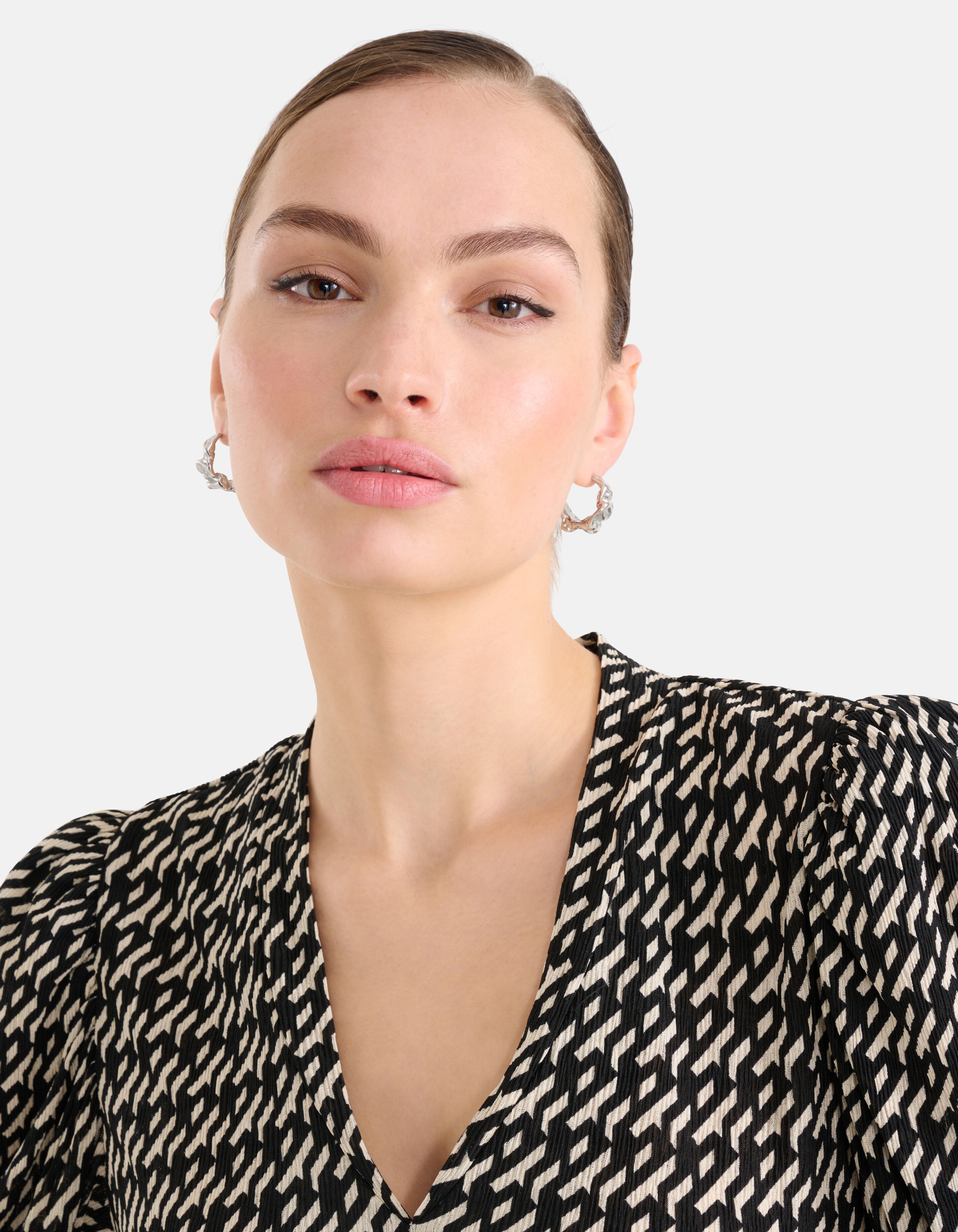 Bulky Hoops Oorbellen Zilver SHOEBY ACCESSOIRES