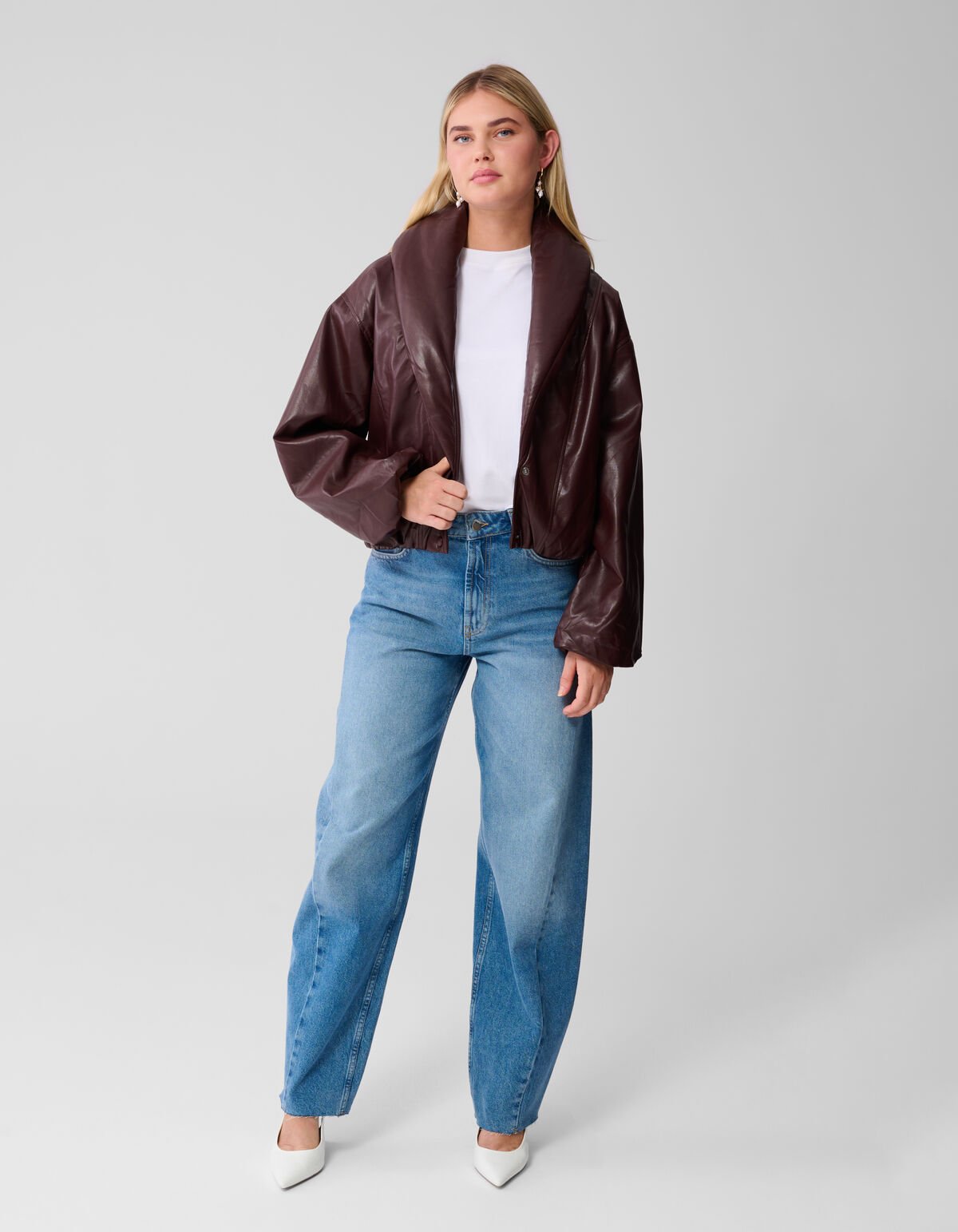 Collar Bomber Jack Donkerrood SHOEBY WOMEN
