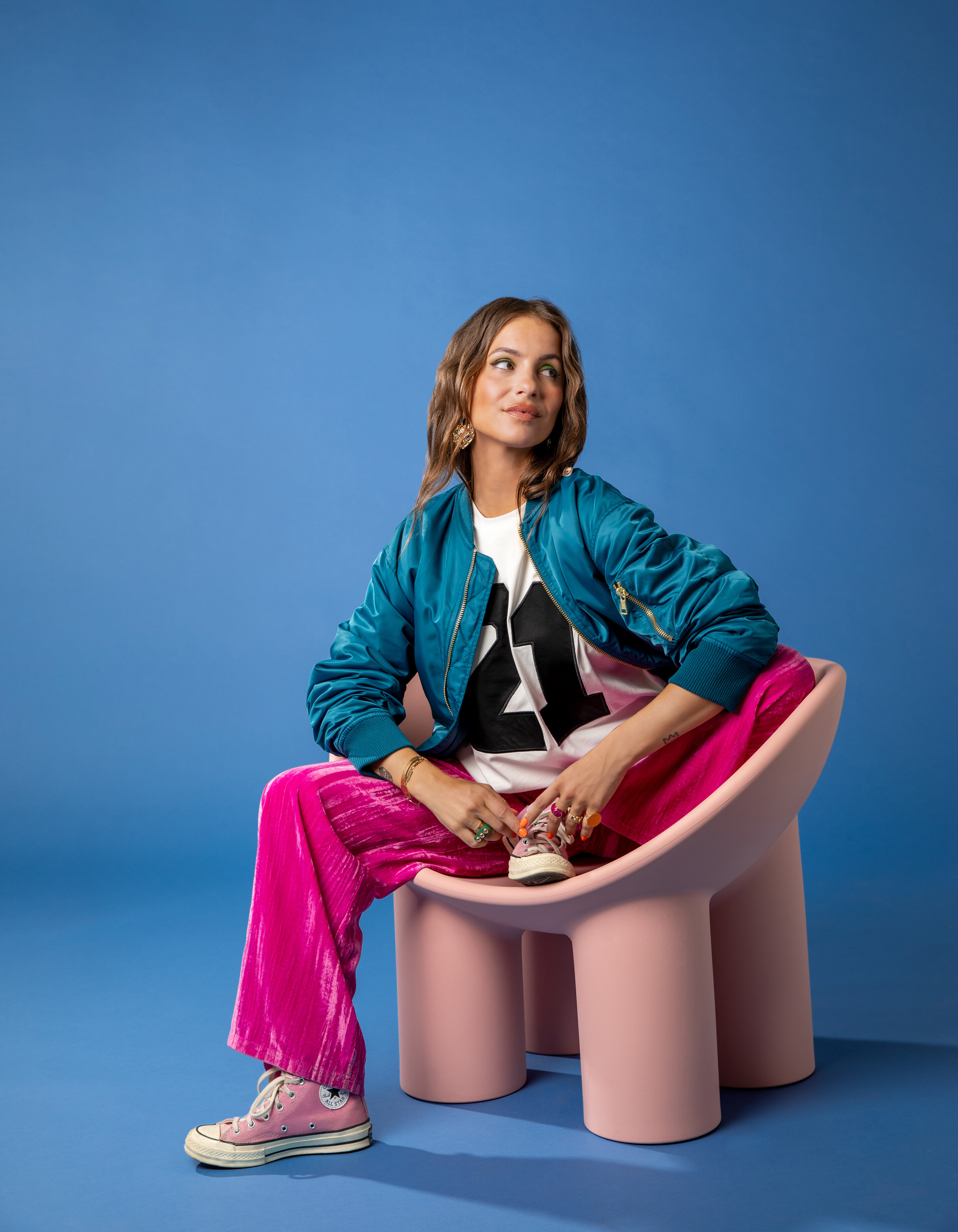 Artwork Bomber Blauw By Lizzy SHOEBY WOMEN