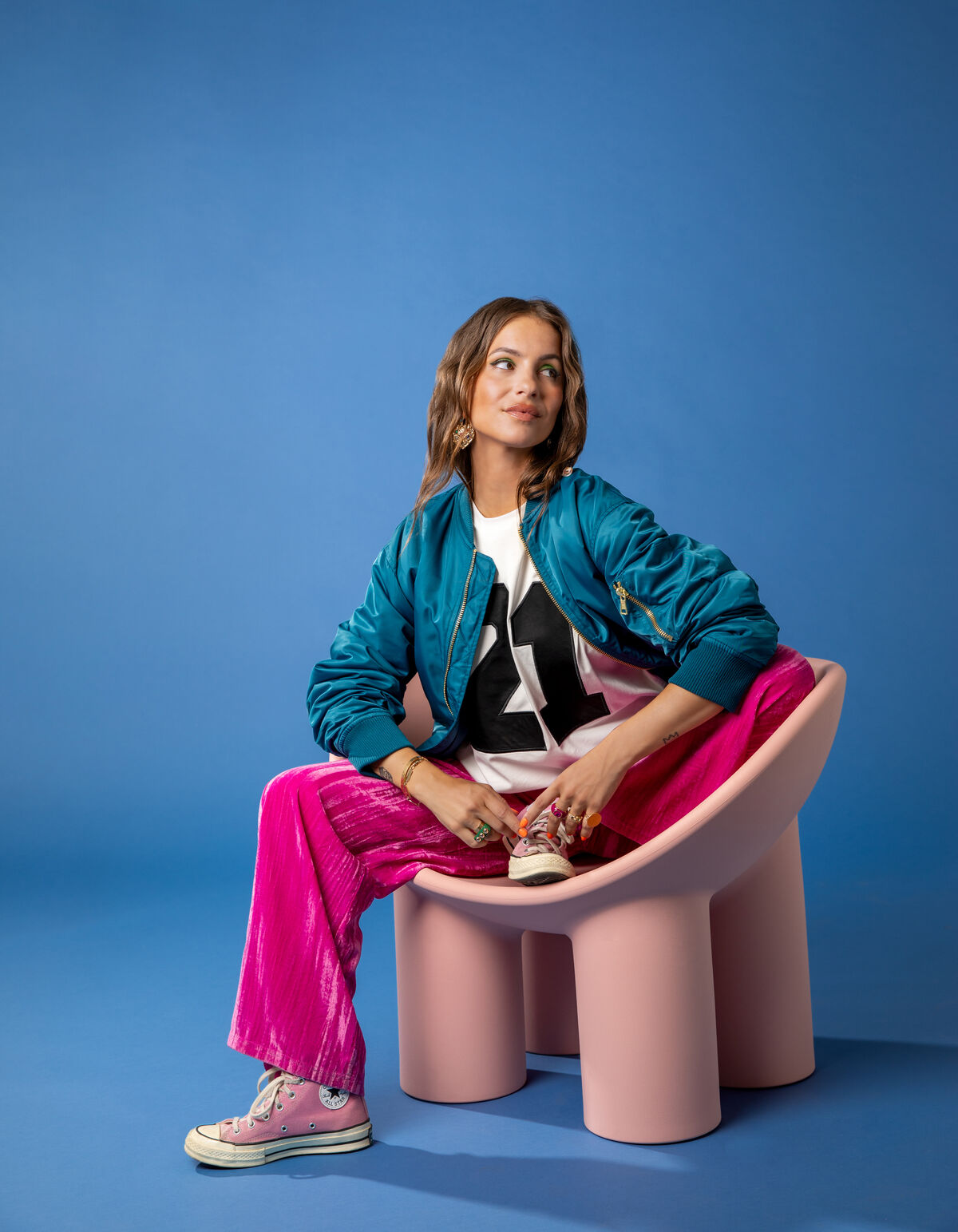 Artwork Bomber Blauw By Lizzy SHOEBY WOMEN