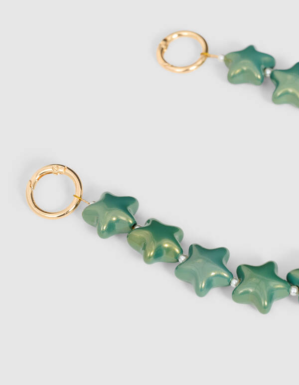 Beaded Ster Koord Groen SHOEBY ACCESSOIRES