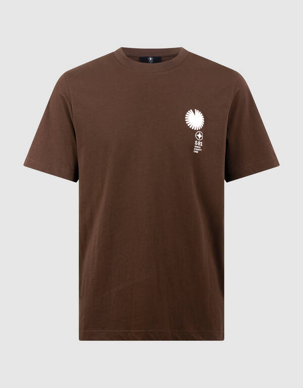 Radar Artwork T-shirt Donkerbruin SHOEBY MEN