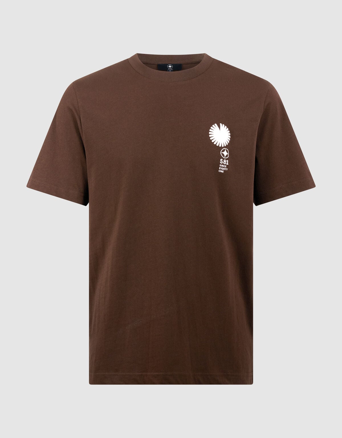 Radar Artwork T-shirt Donkerbruin SHOEBY MEN