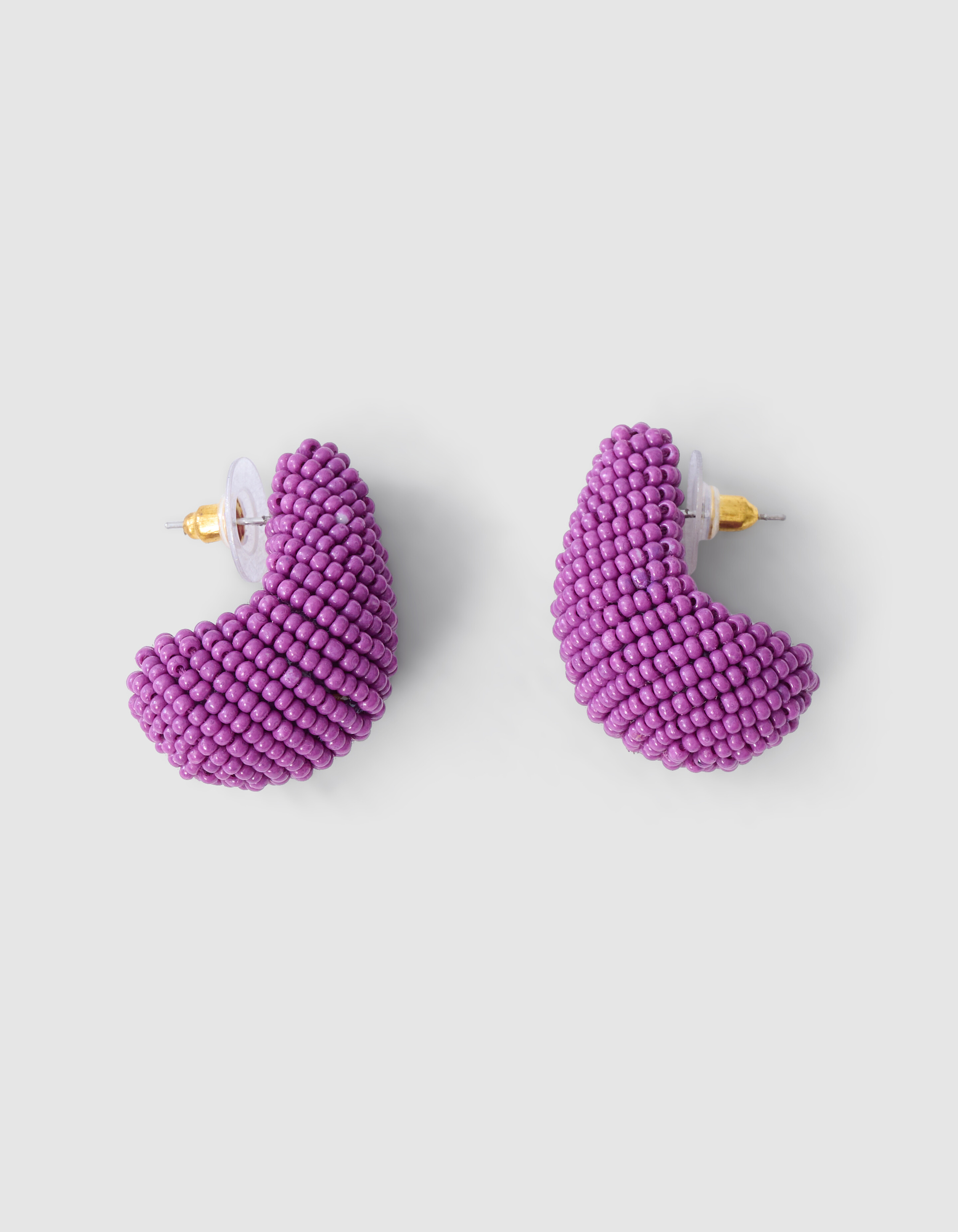 Beaded Drop Oorbellen Paars SHOEBY ACCESSOIRES