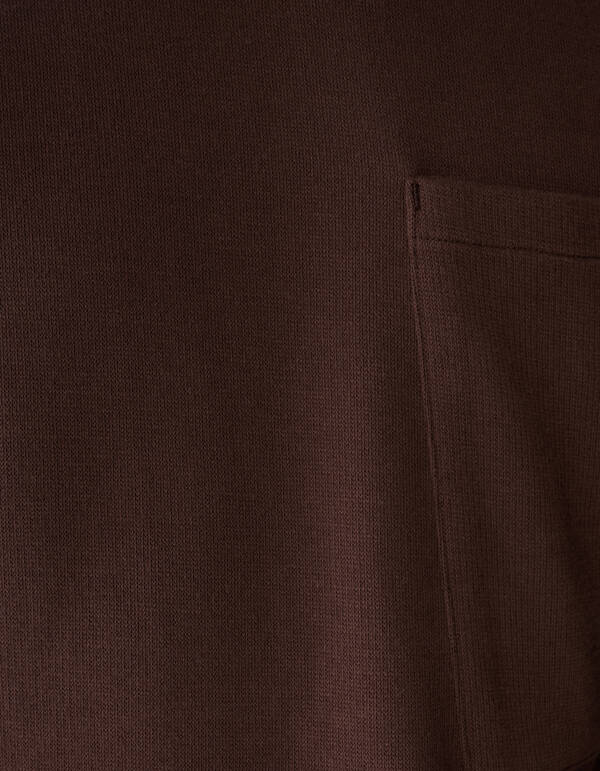Cord Pocket T-shirt Donkerbruin SHOEBY MEN